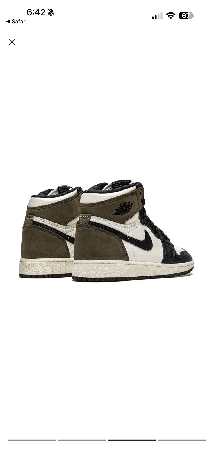 Jordan Brand Nike Air Jordan 1 Mocha Size US 11 / EU 44 - 3 Thumbnail