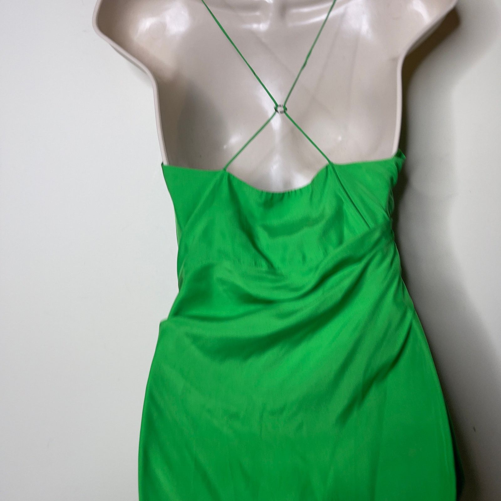 GAUGE81 GAUGE81 Shiroi open-back wrap-effect silk mini dress green Size S / US 4 / IT 40 - 9 Thumbnail