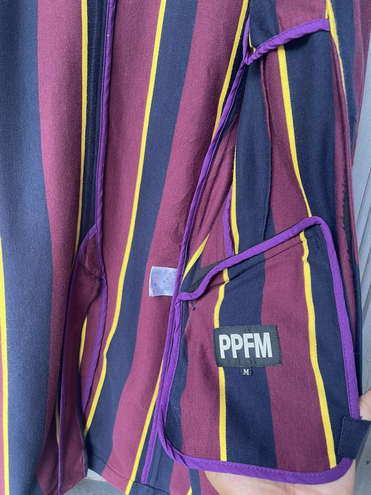 PPFM PPFM striped bondage long coat Size US M / EU 48-50 / 2 - 8 Thumbnail