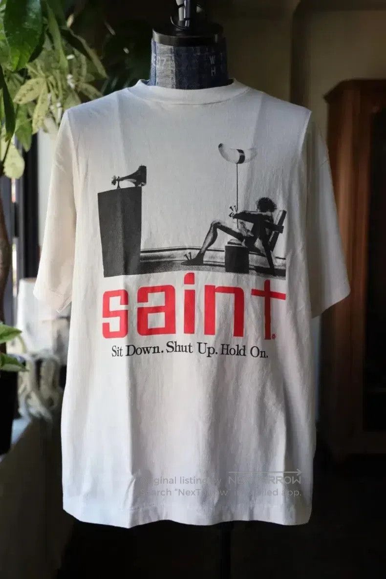 Saint Michael Saint Michael White short-sleeved T-shirt Size US L / EU 52-54 / 3 - 1 Thumbnail