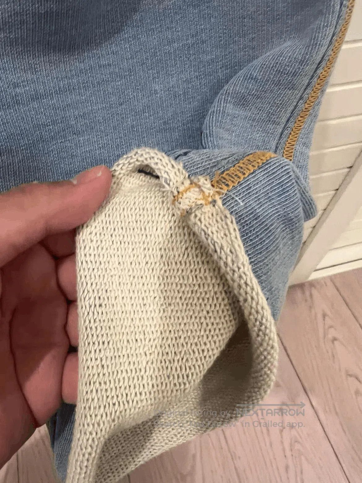 Undercover Sz 1 Undercover Denim Print Distressed Sweatpants. Size US 30 / EU 46 - 4 Thumbnail