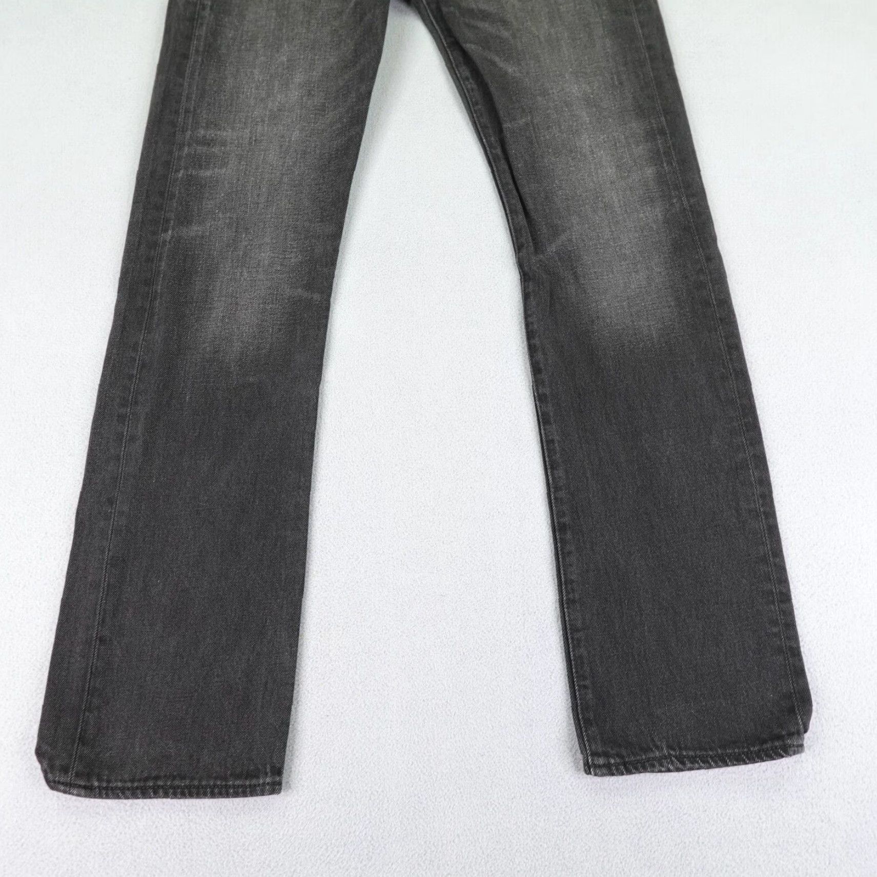 Levi's Levi's 501 Jeans Mens 32x34 Black Denim Button Fly Straight Regular Fit Denim Size US 31 - 3 Thumbnail