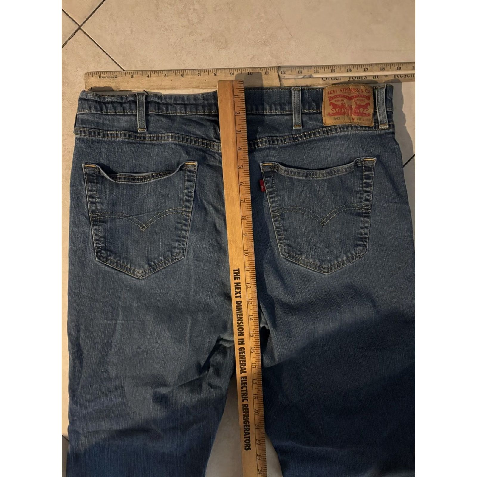 Levi's Levi's 541 Jeans Mens Athletic Taper Stretch Denim Pants Blue Medium Wash 36x27 Size US 36 / EU 52 - 7 Thumbnail