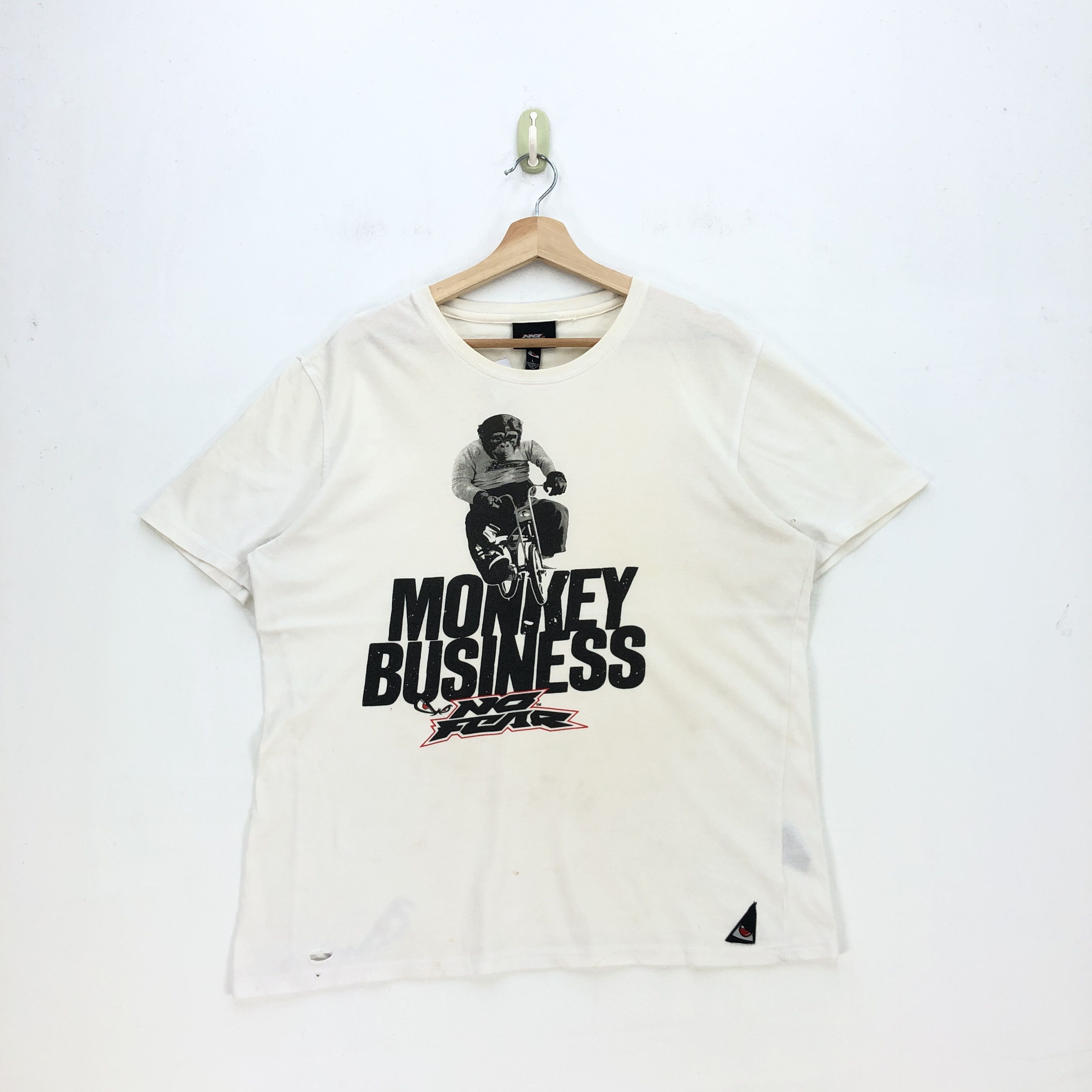No Fear Vintage Y2K Monkey Business T Shirt Vintage No Fear Tees Size US L / EU 52-54 / 3 - 1 Thumbnail