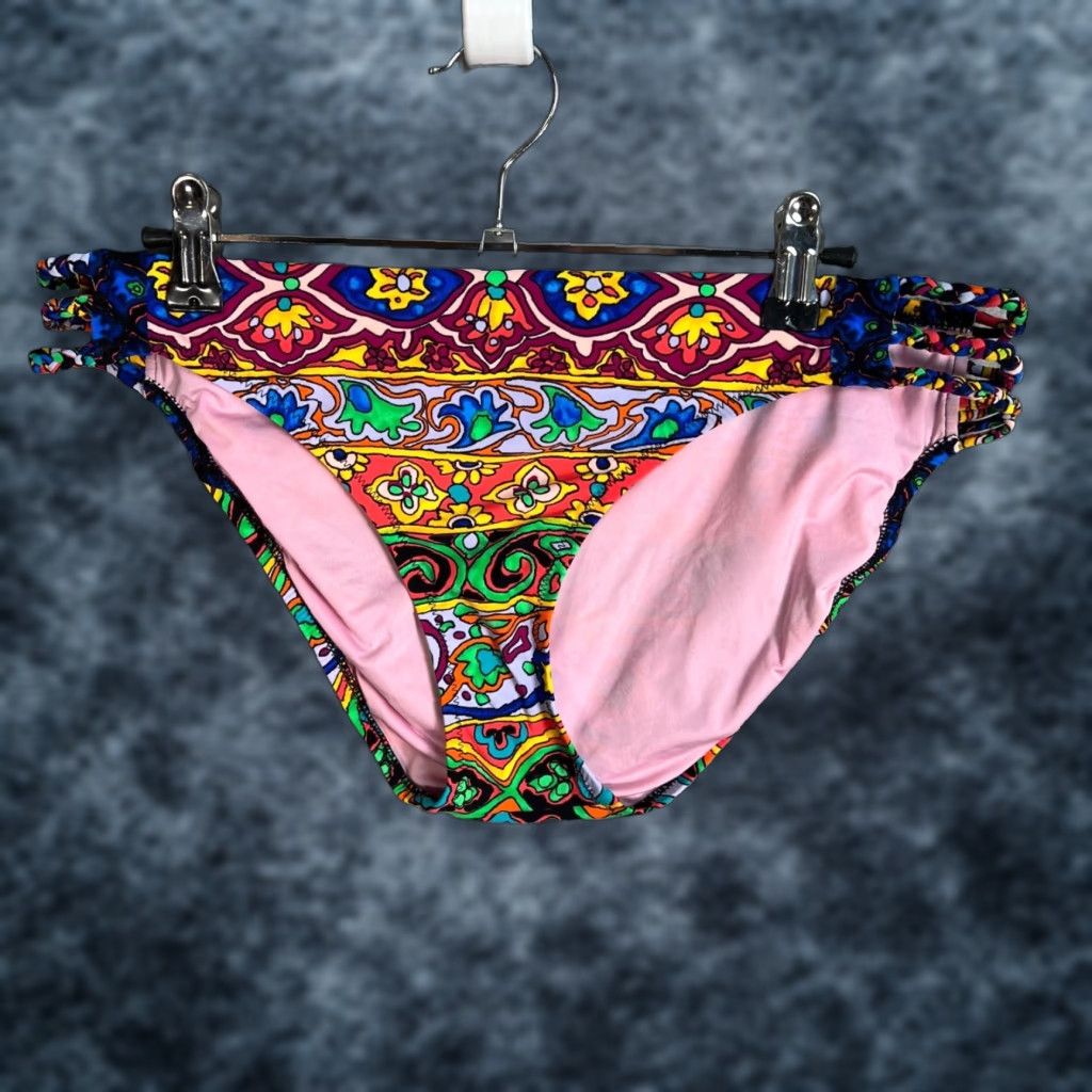 Nanette Lepore Nanette Lepore Bikini Bottoms Womens L Multicolor Hipster New! Size 36" / US 14 / IT 50 - 1 Thumbnail