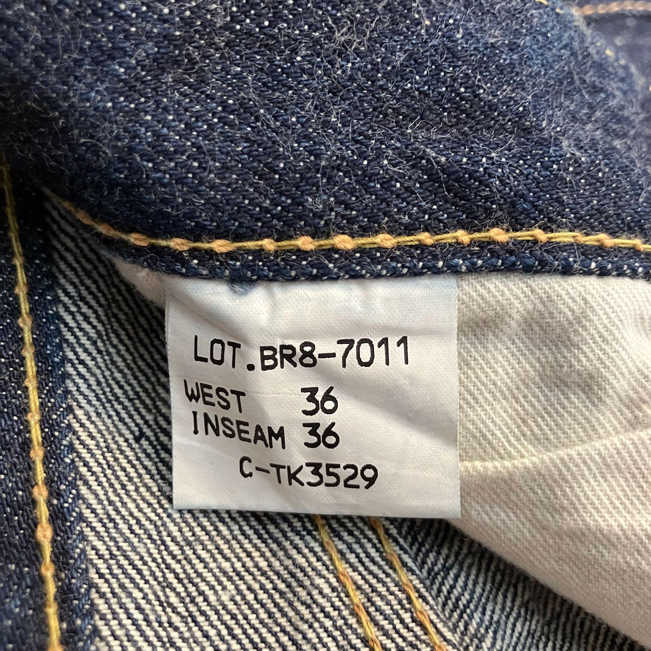 Japanese Brand BARNS OUTFITTERS BR8-7011 W33xL33 Selvedge Denim 90s Vintage Size US 33 - 7 Thumbnail