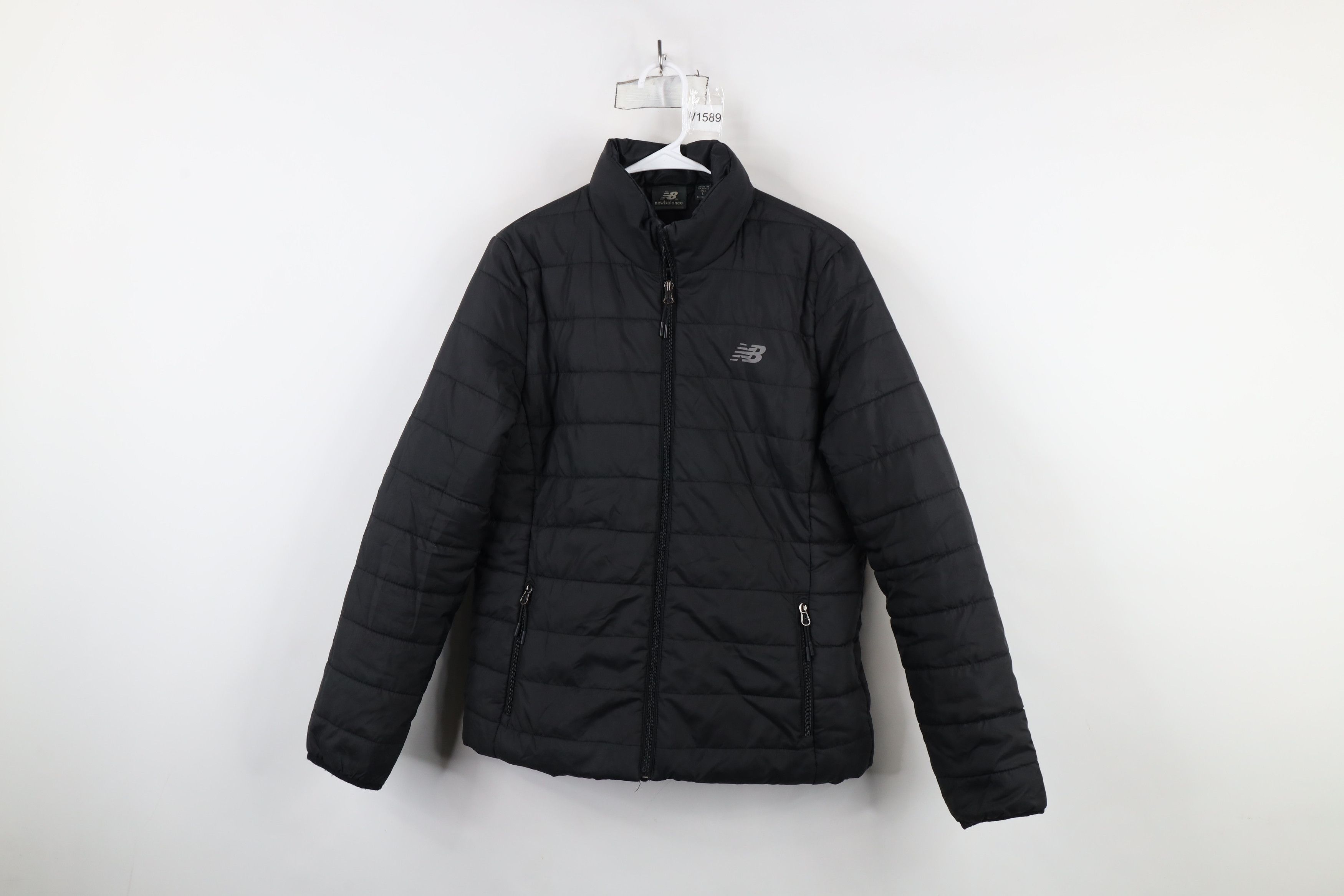 New Balance × Vintage Vintage Y2K New Balance Reflective Full Zip Puffer Jacket Size L / US 10 / IT 46 - 1 Thumbnail