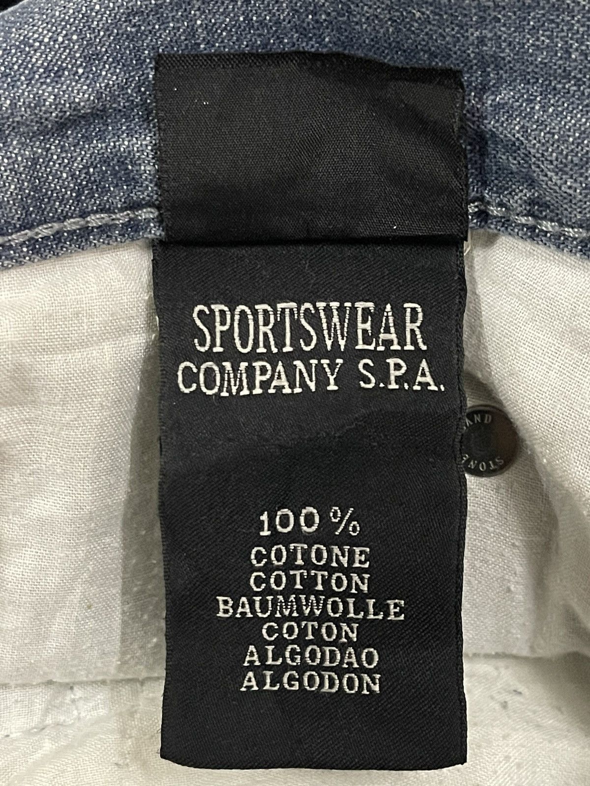 Stone Island Vintage Stone Island Denim Blue Wash Style Loose Jeans Size US 33 - 11 Thumbnail