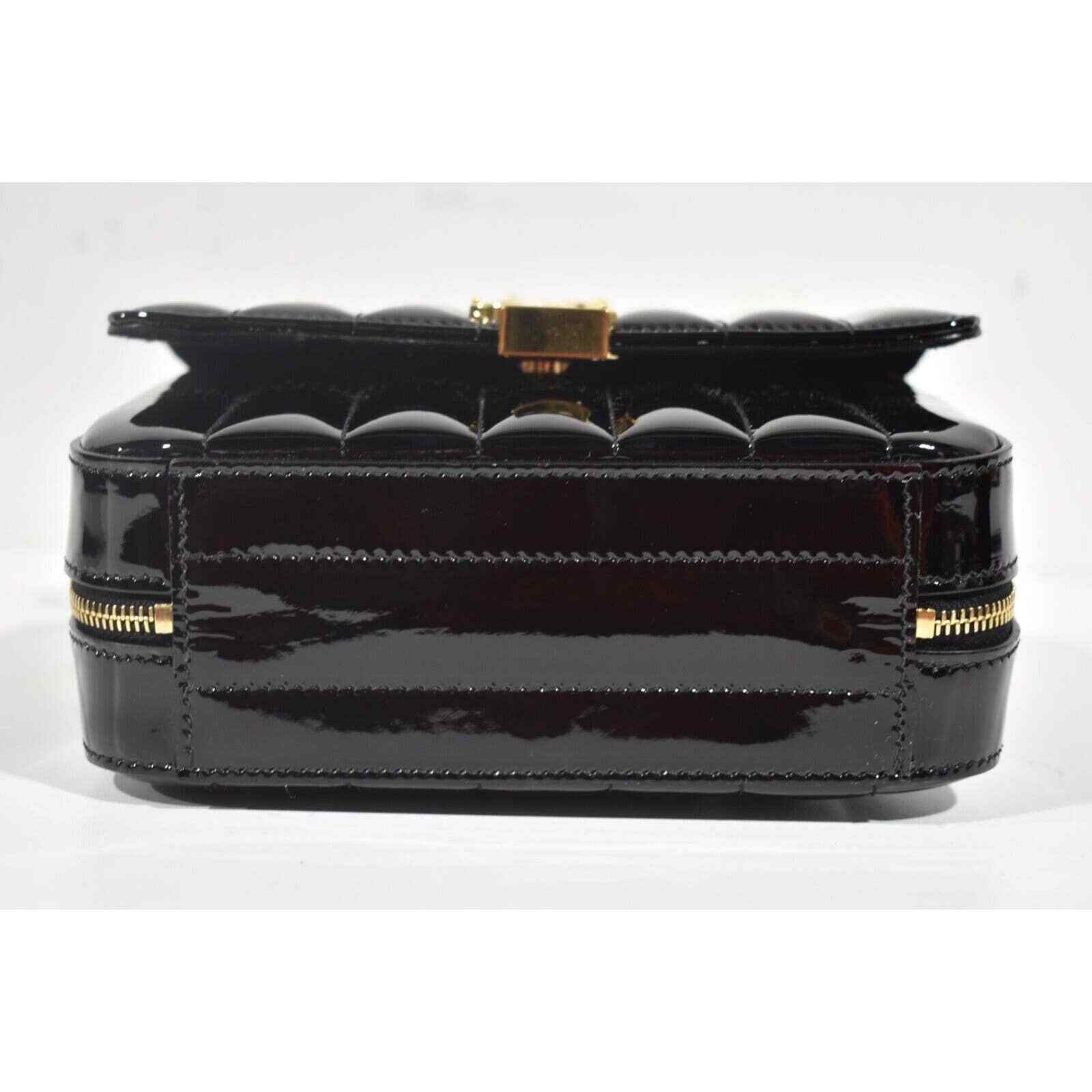 Yves Saint Laurent Saint Laurent Patent Leather Gold Crossbody Camera Bag Size ONE SIZE - 12 Thumbnail