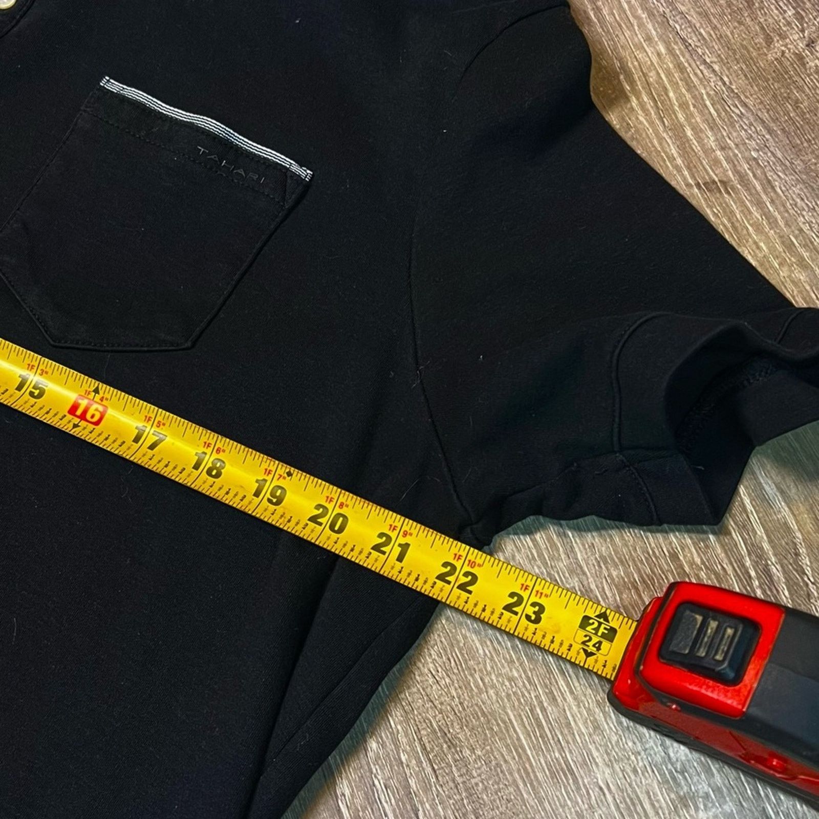 Elie Tahari Tahari Men’s Soft Knit Cotton Interlock Polo Shirt Black, XL Size US XL / EU 56 / 4 - 6 Thumbnail