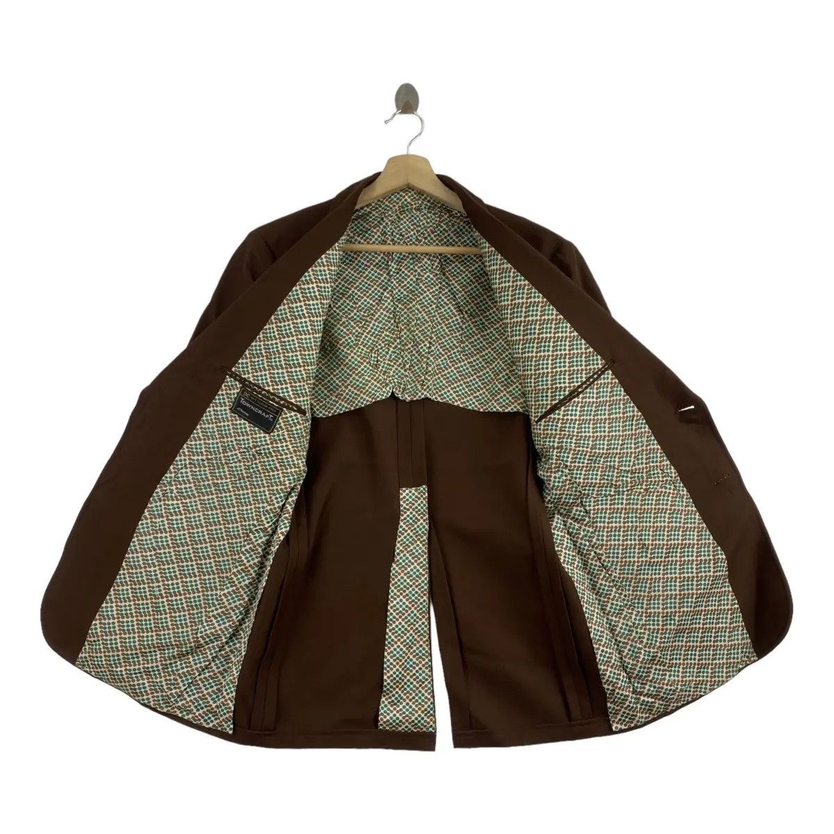 Towncraft Vintage 80’ TOWNCRAFT JC PENNEY Brown 2 Button Blazer Sport Size 38R - 5 Thumbnail