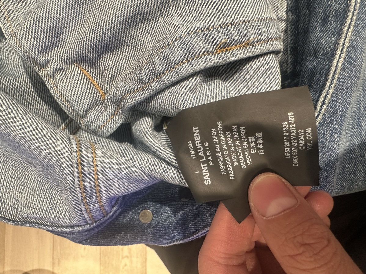 Saint Laurent Paris Saint Laurent Paris “love me forever” Denim Jacket Size US M / EU 48-50 / 2 - 5 Thumbnail
