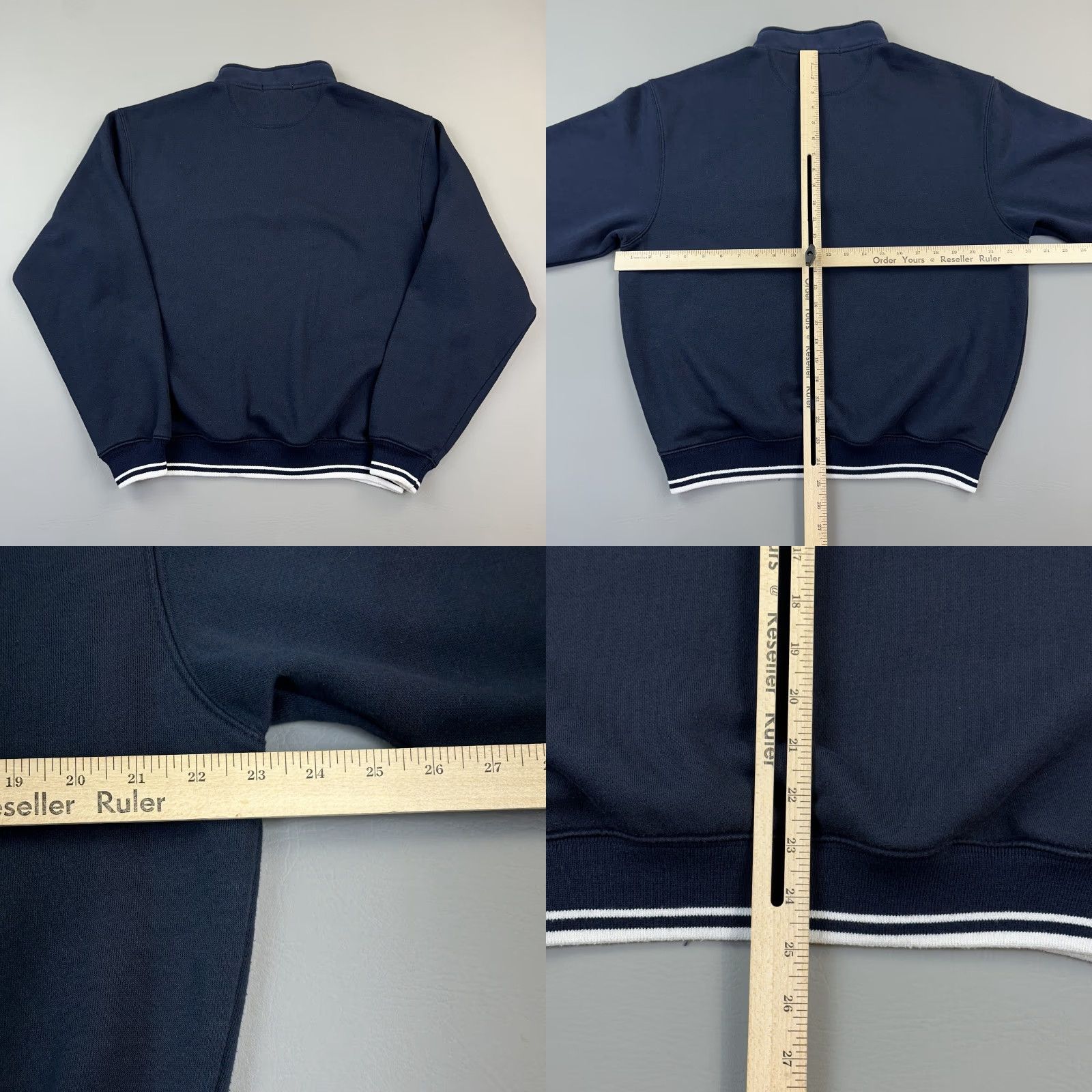 Vintage Norwegian Cruise Line Sweater Mens S/M Navy Fleece 1/4 Zip Pullover Embroidered Size US M / EU 48-50 / 2 - 8 Thumbnail