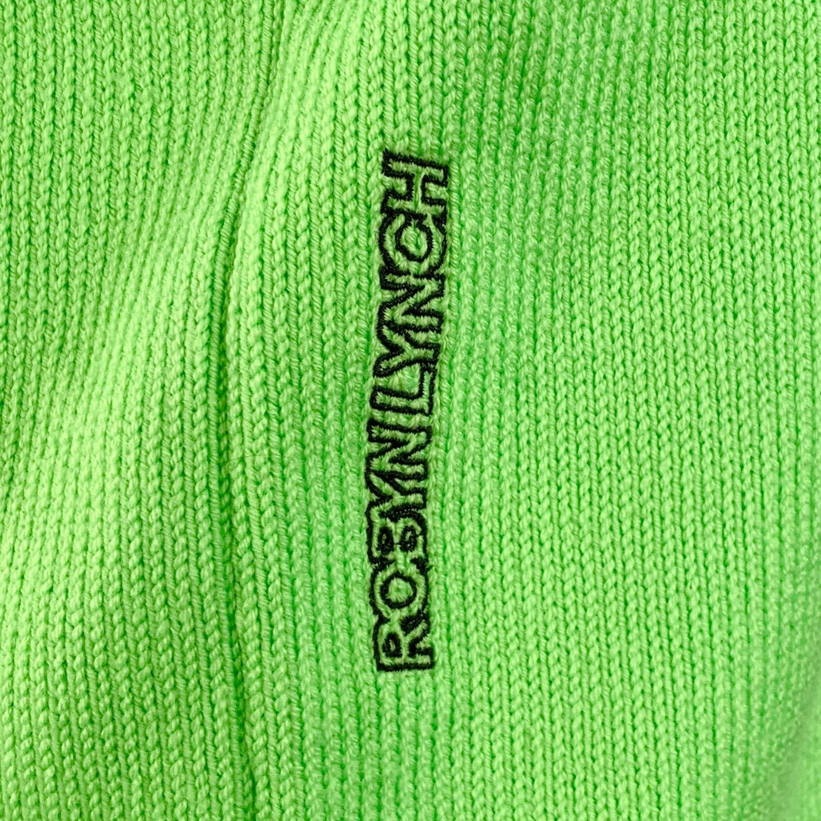 Robyn Lynch S Neon Green Merino Wool Cashmere Crew Neck Sweater Size US S / EU 44-46 / 1 - 3 Thumbnail