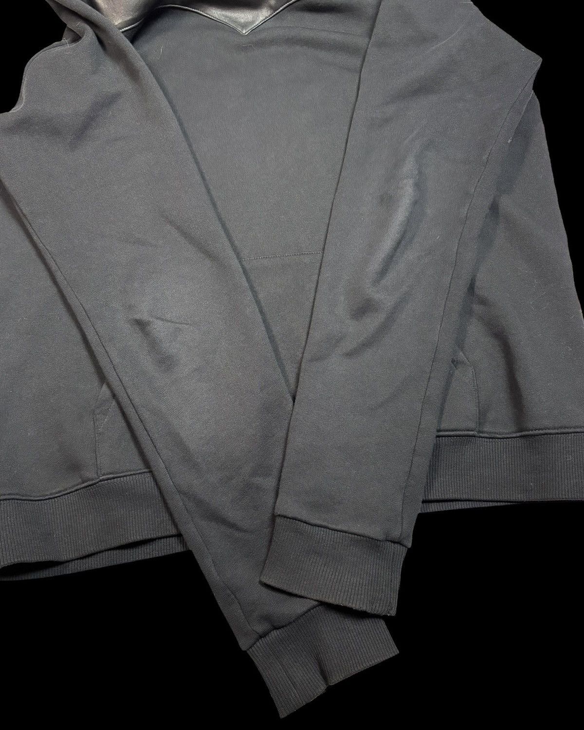 Saint Laurent Paris Saint Laurent 2013 Hedi Leather Patch Hoodie Size US M / EU 48-50 / 2 - 5 Thumbnail