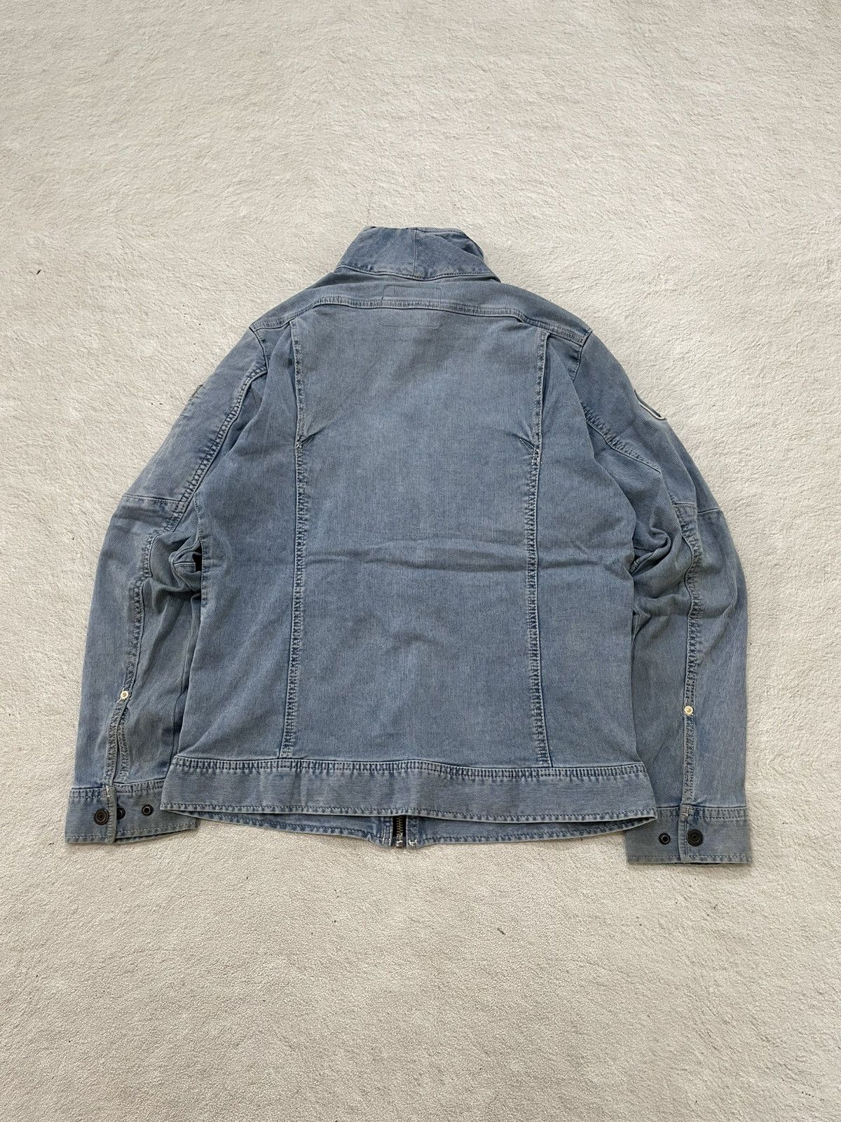 Japanese Brand 2000s Frontier Light Wash Utility Denim Zip Jacket 14th Y2K Size US M / EU 48-50 / 2 - 9 Thumbnail