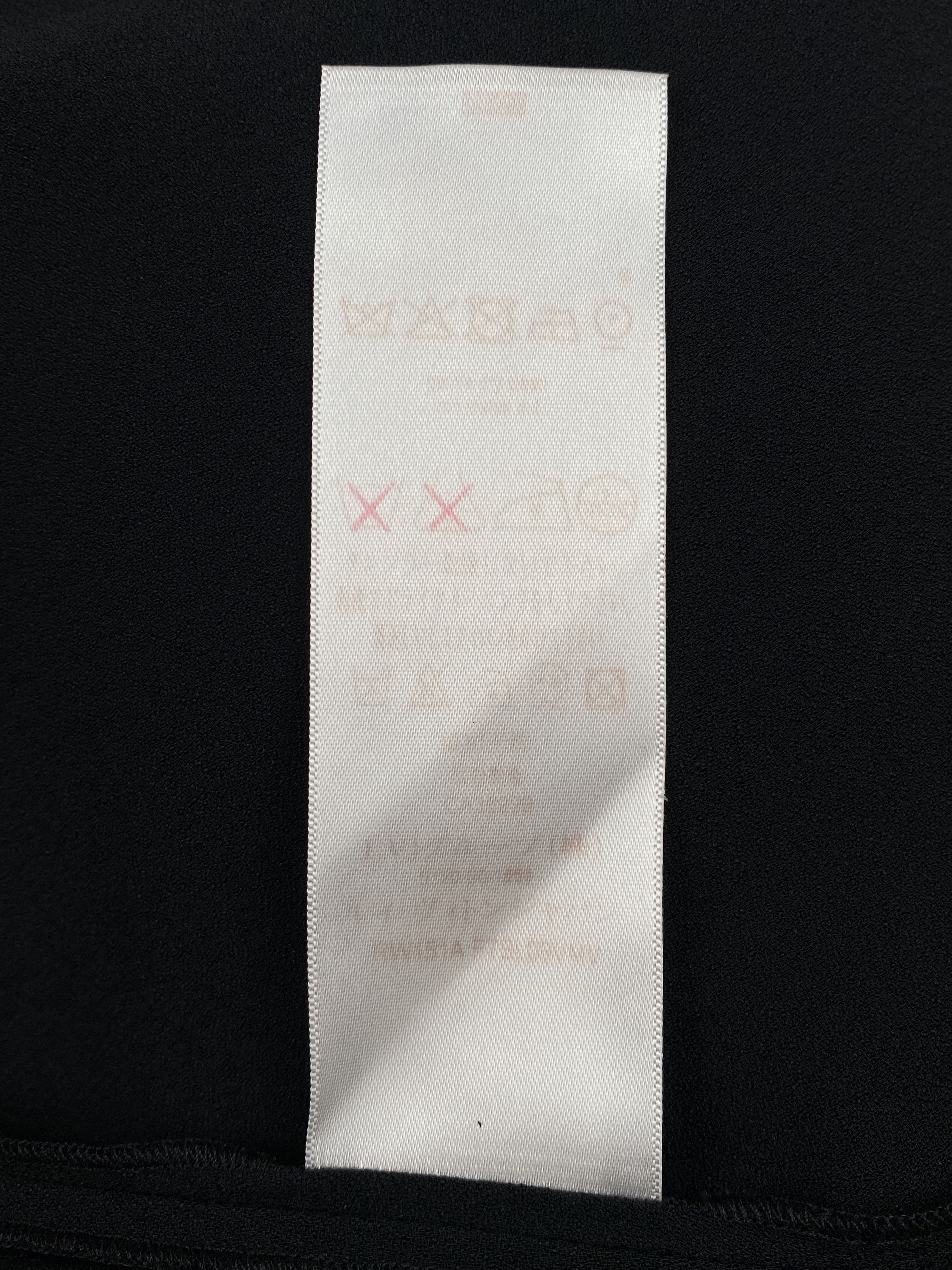 Louis Vuitton Resort 2017 Black Crepe Monogram Tie Blouse Size XS / US 0-2 / IT 36-38 - 14 Thumbnail