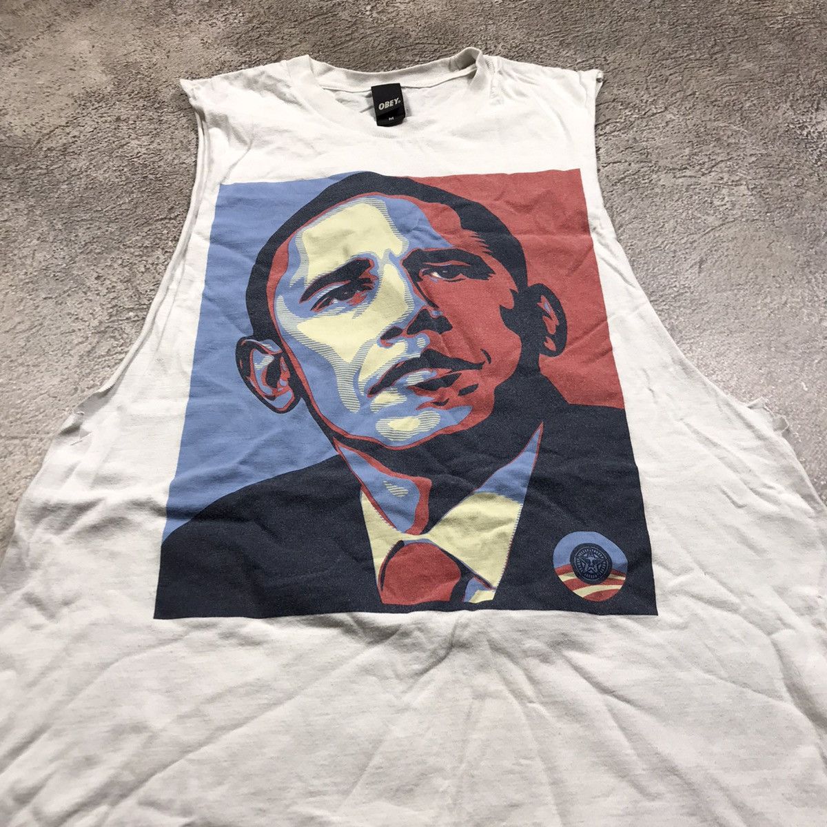 Japanese Brand VINTAGE OBEY OBAMA FACE T-SHIRT SKATEWEAR Y2K 90s Size US L / EU 52-54 / 3 - 3 Thumbnail