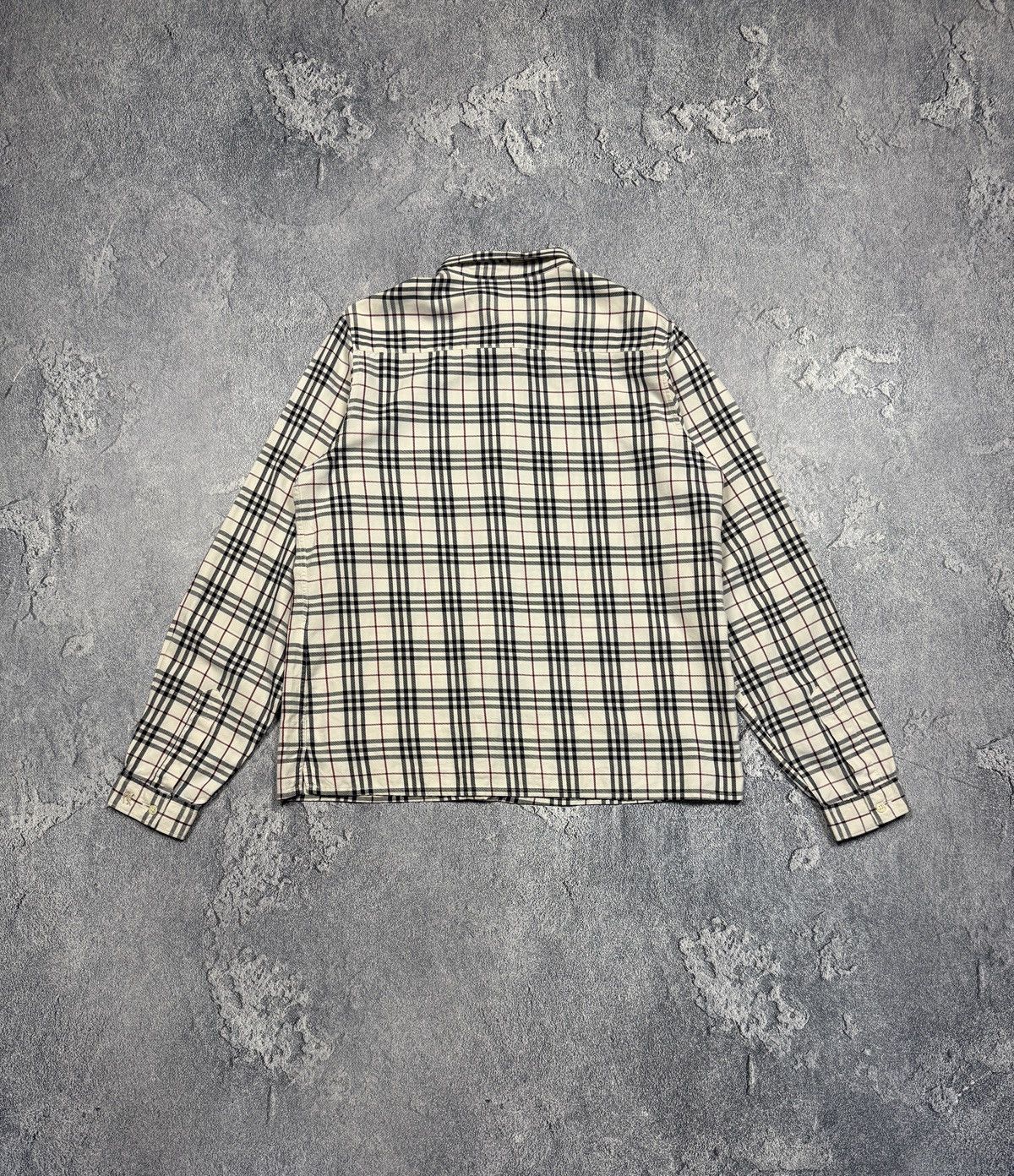 Burberry Vintage Burberry Monogram Cell Shirt Size US M / EU 48-50 / 2 - 2 Thumbnail