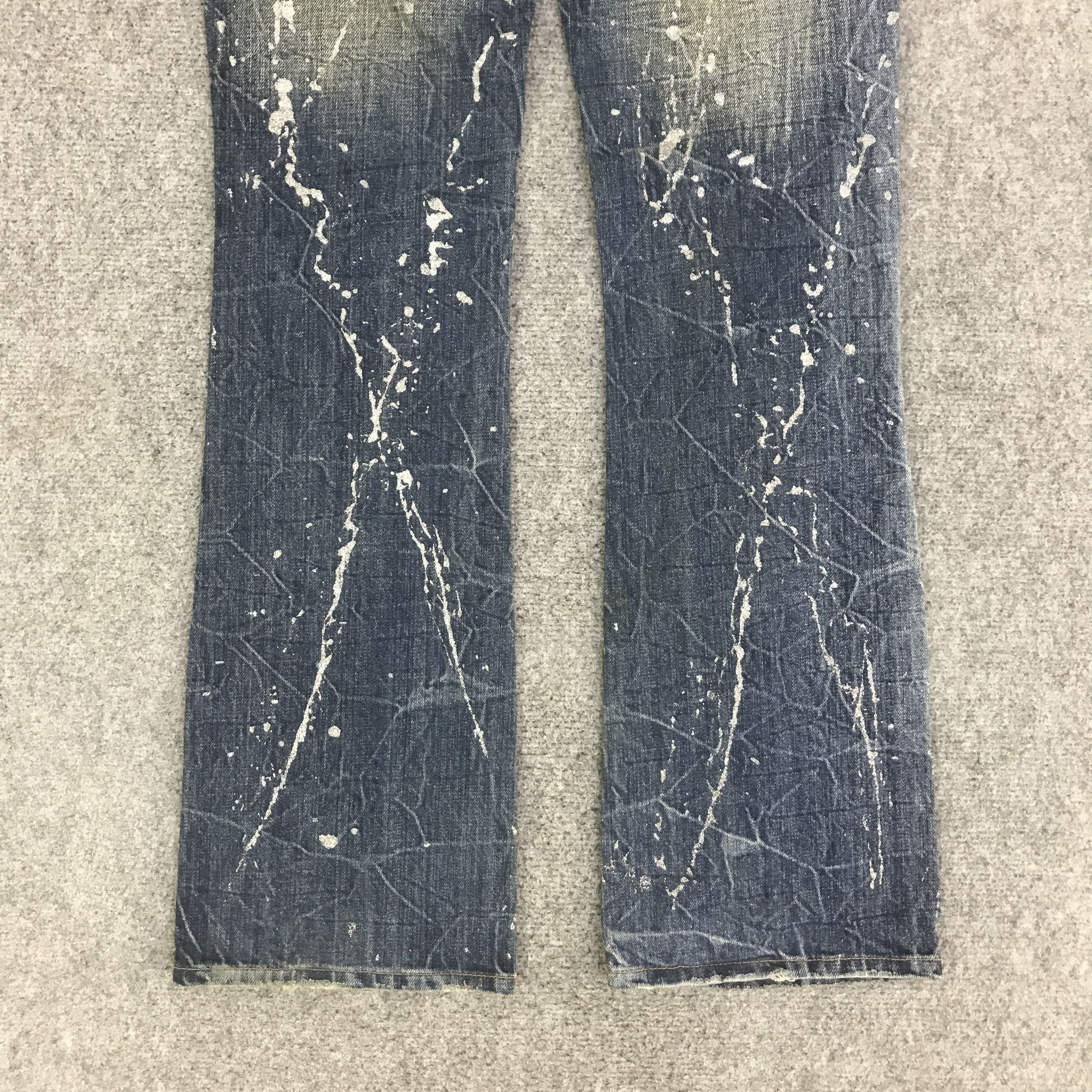 Japanese Brand FLARE MIDAS DISTRESSED BOOTCUT DENIM PANTS K130B16 Size US 29 - 6 Thumbnail