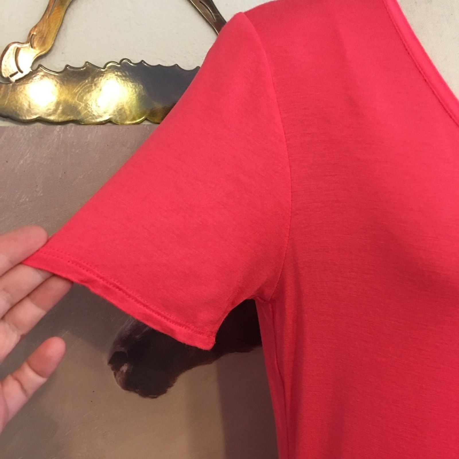 Apt. 9 APT 9 bubble gum pink v neck tee shirt sleeve M Size M / US 6-8 / IT 42-44 - 3 Thumbnail