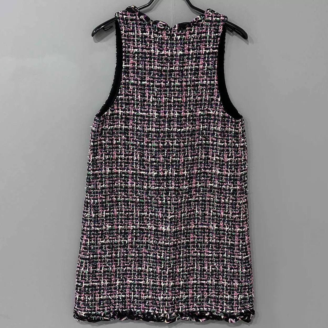 Chanel Chanel Colorful Tweed V-Neck Tie Vest Dress 38 Size S / US 4 / IT 40 - 3 Thumbnail