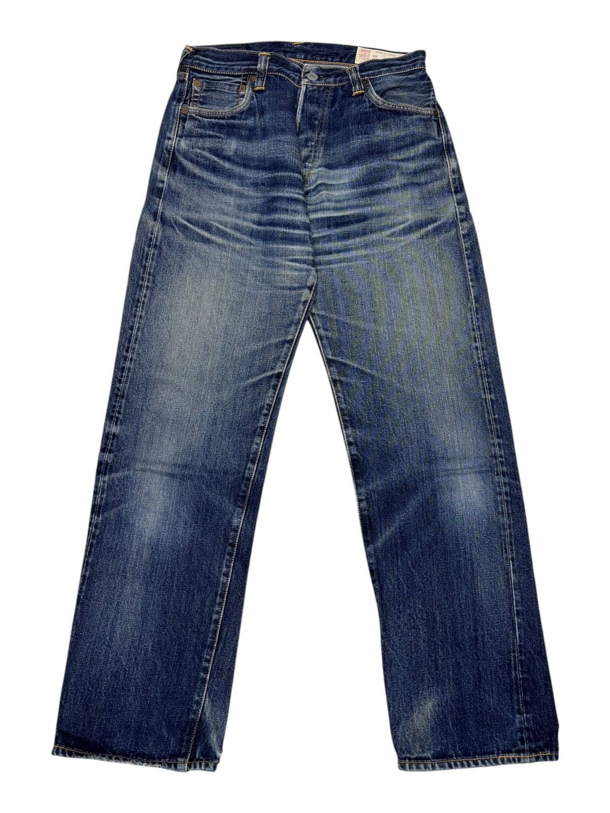 Evisu THRASHED EVISU SELVEDGE CLAWMARK DISTRESSED DENIM JEANS Size US 29 - 3 Thumbnail