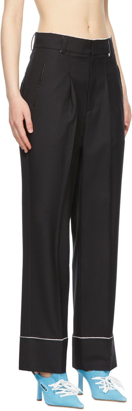 Ader Error !DS! SS22 Adererror Distressed Black Casual Pants Size 30" / US 8 / IT 44 - 4 Thumbnail