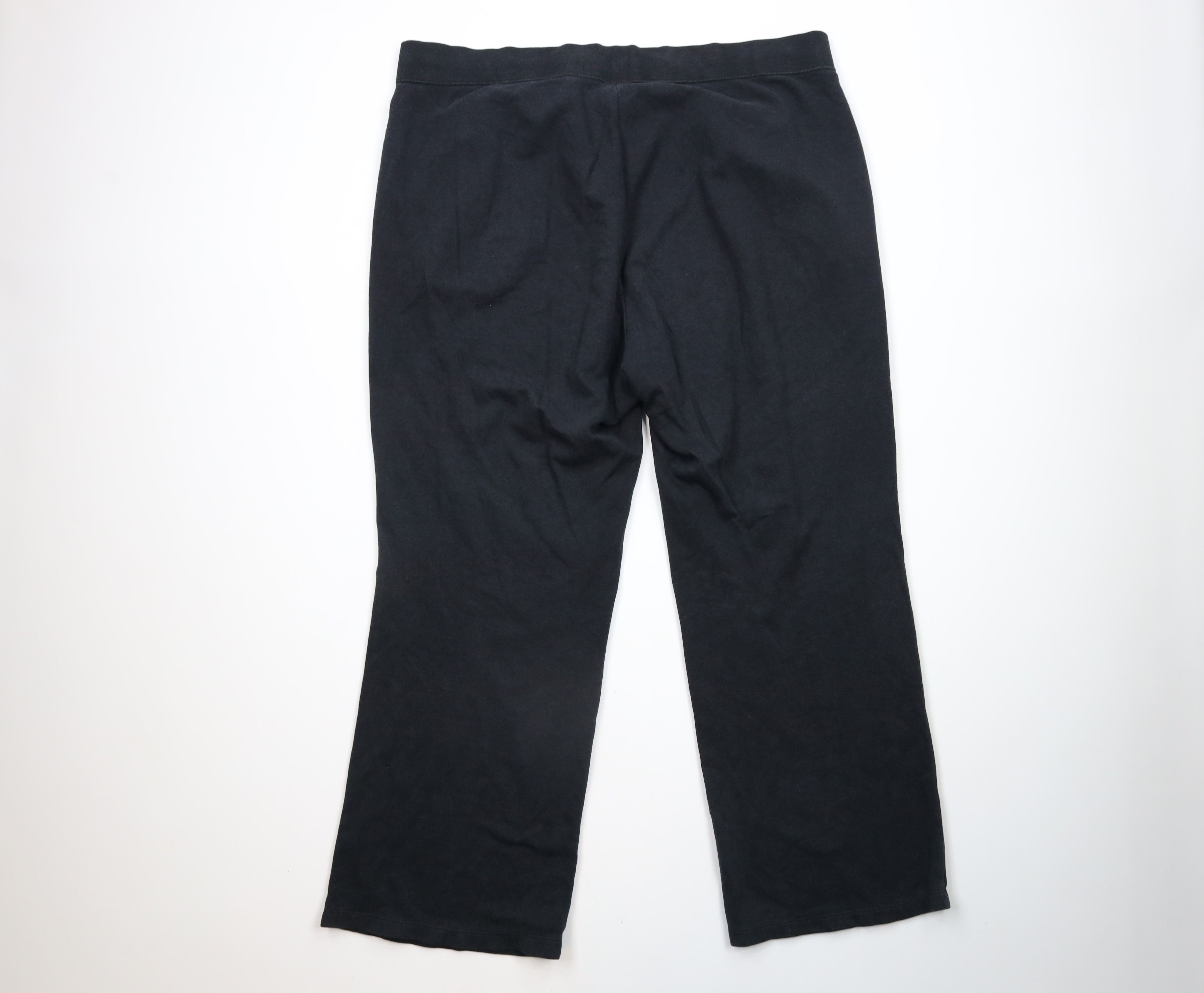 Nike × Vintage Vintage Nike Scott Mini Swoosh Wide Leg Sweatpants Black Size US 40 / EU 56 - 9 Thumbnail