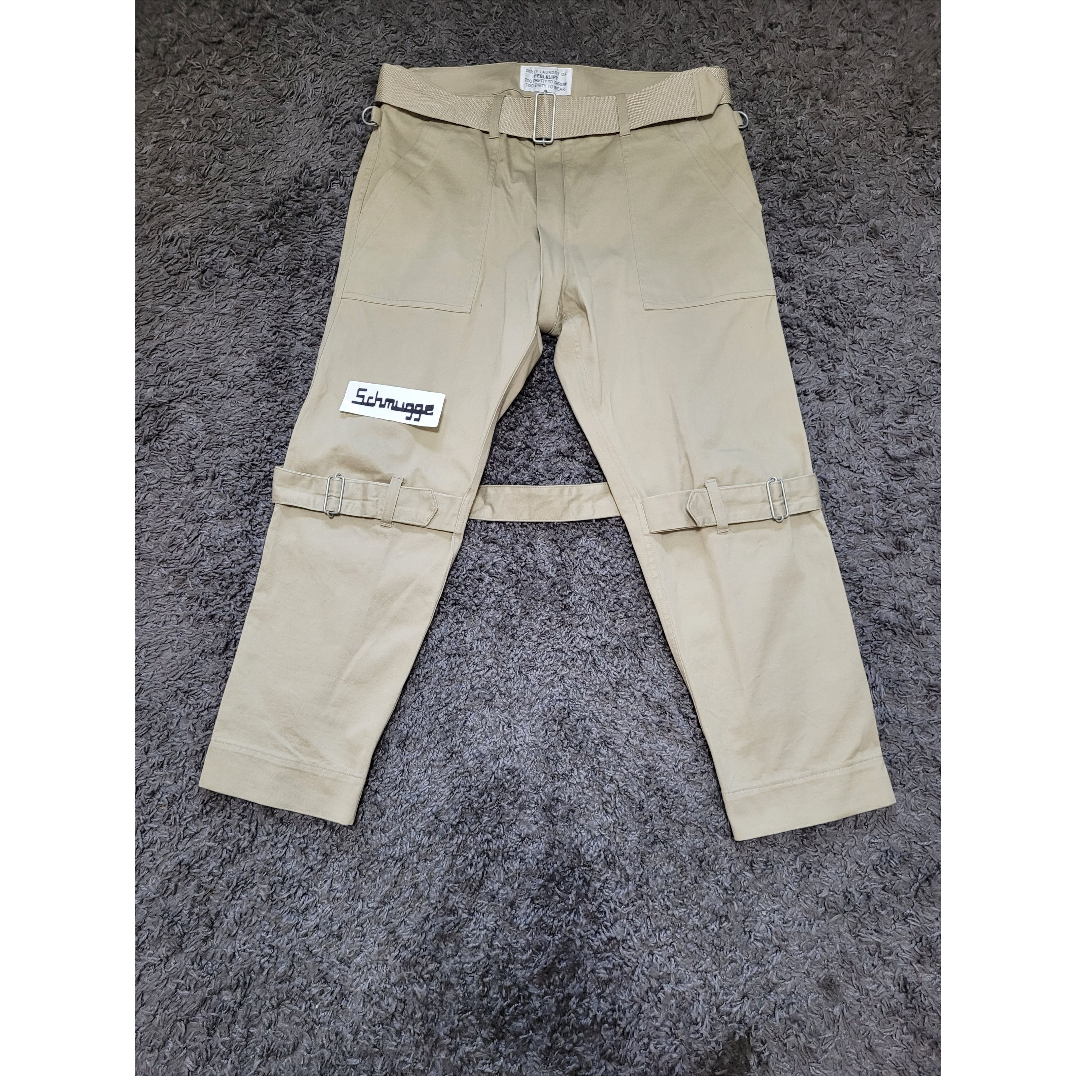 PEEL&LIFT PEEL&LIFT KHAKI CHINO BONDAGE TROUSERS PANTS MODERN BEIGE Size US 34 / EU 50 - 1 Thumbnail