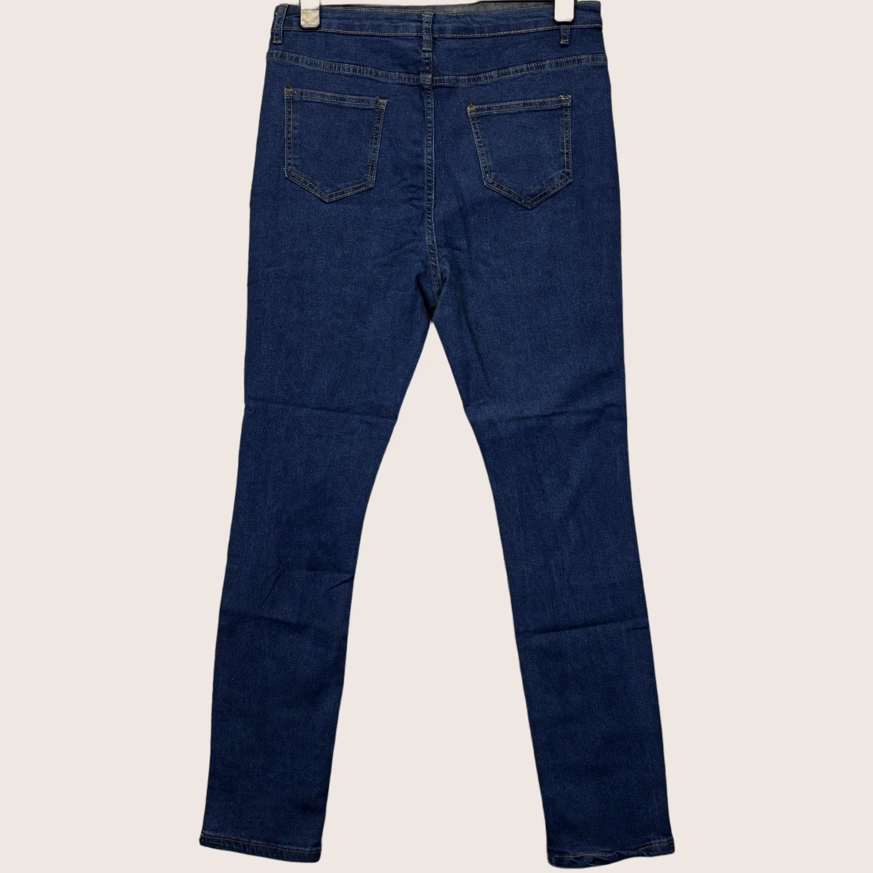 Boohoo Boohoo Skinny Jeans Women’s UK 16 High Rise Super Distressed Blue New With Tags Size 38" / US 16 / IT 52 - 1 Thumbnail
