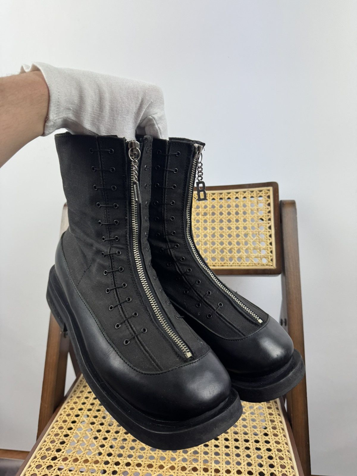 Dirk Bikkembergs × Vintage Dirk Bikkembergs Boots vintage SS00 very rare💀💀💀 Size US 10 / EU 43 - 3 Thumbnail