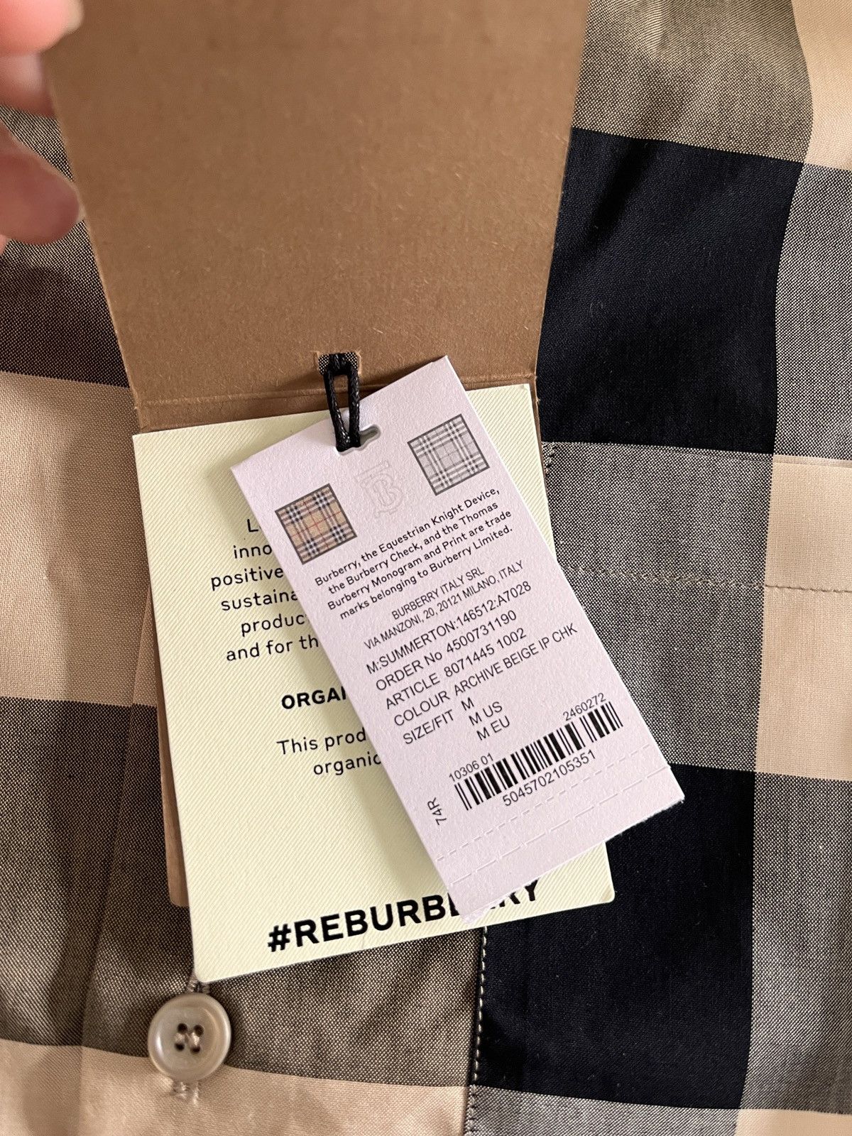 Burberry Burberry somerton love sleeved shirt Size US M / EU 48-50 / 2 - 3 Thumbnail