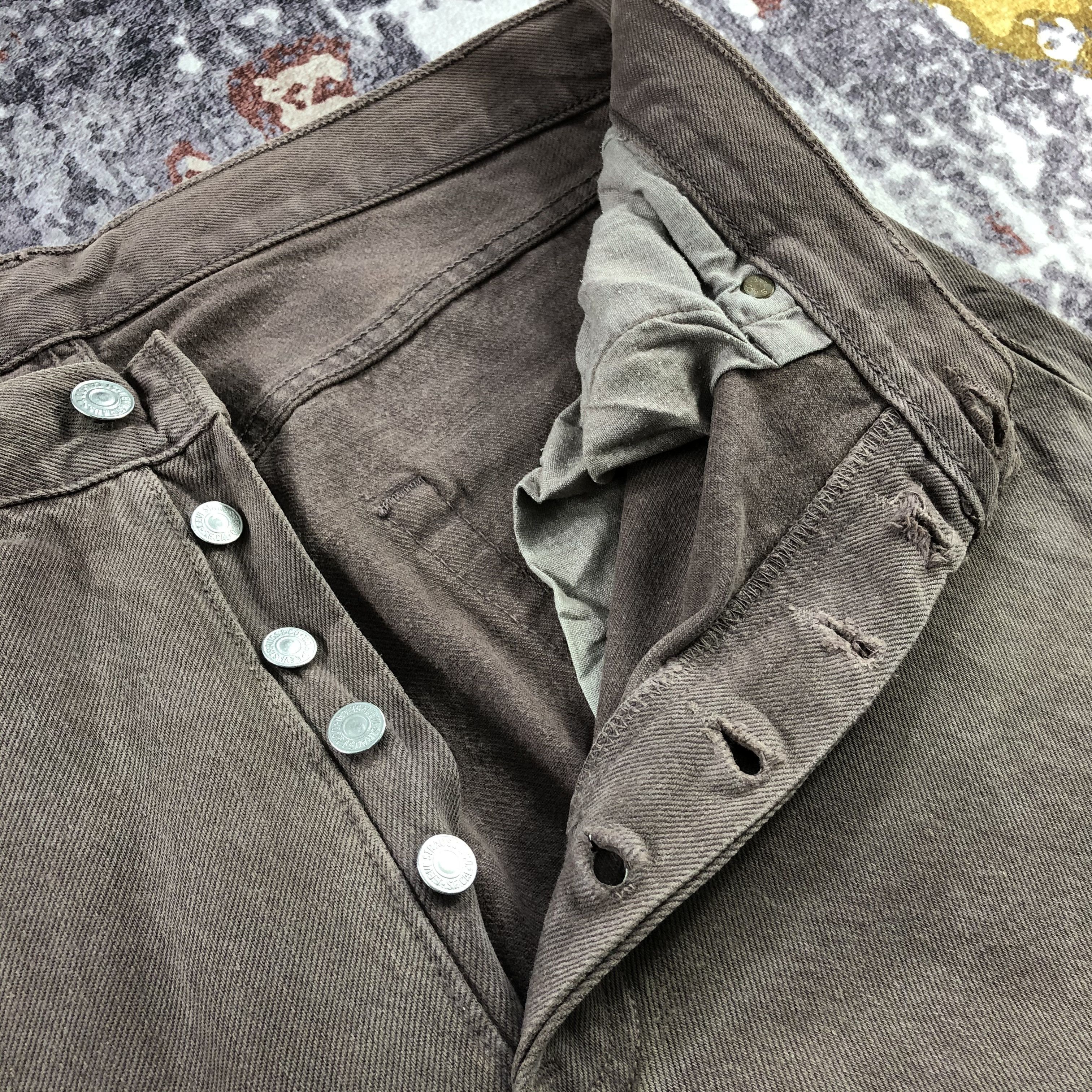 Levi's × Vintage Vintage 90s Ripped Levis 501 Jeans-JM2342 Size US 33 - 9 Thumbnail
