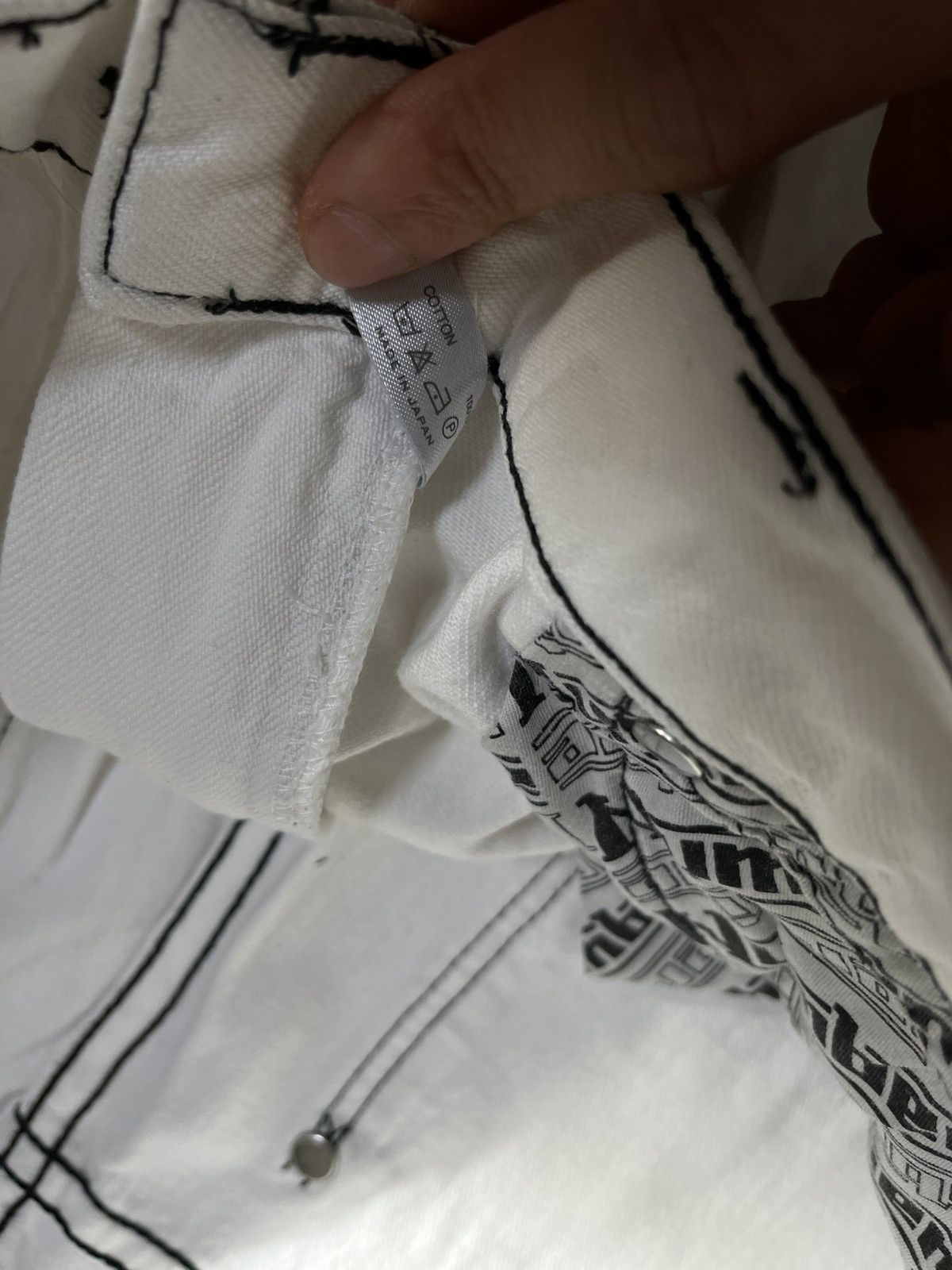 Number (N)ine Number (N)ine 2002SS “MODERN AGE” White Denim Pants