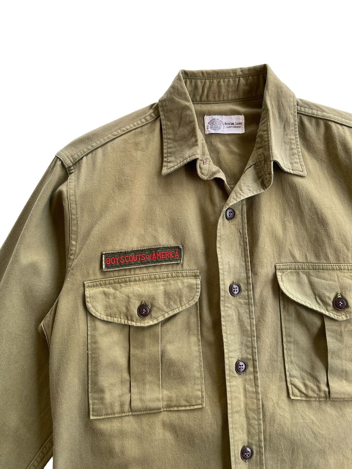 Vintage Vintage 60s Boy Scouts America Official Sanforized Shirt Size US S / EU 44-46 / 1 - 7 Thumbnail