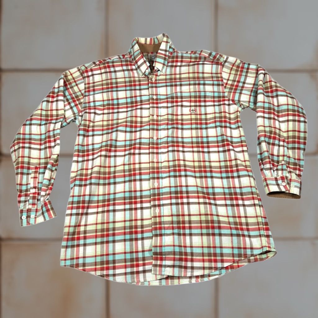 Vintage Cinch Shirt Adult XL Brown Plaid Western Cowboy Rodeo Workwear Outdoor Size US XL / EU 56 / 4 - 1 Thumbnail