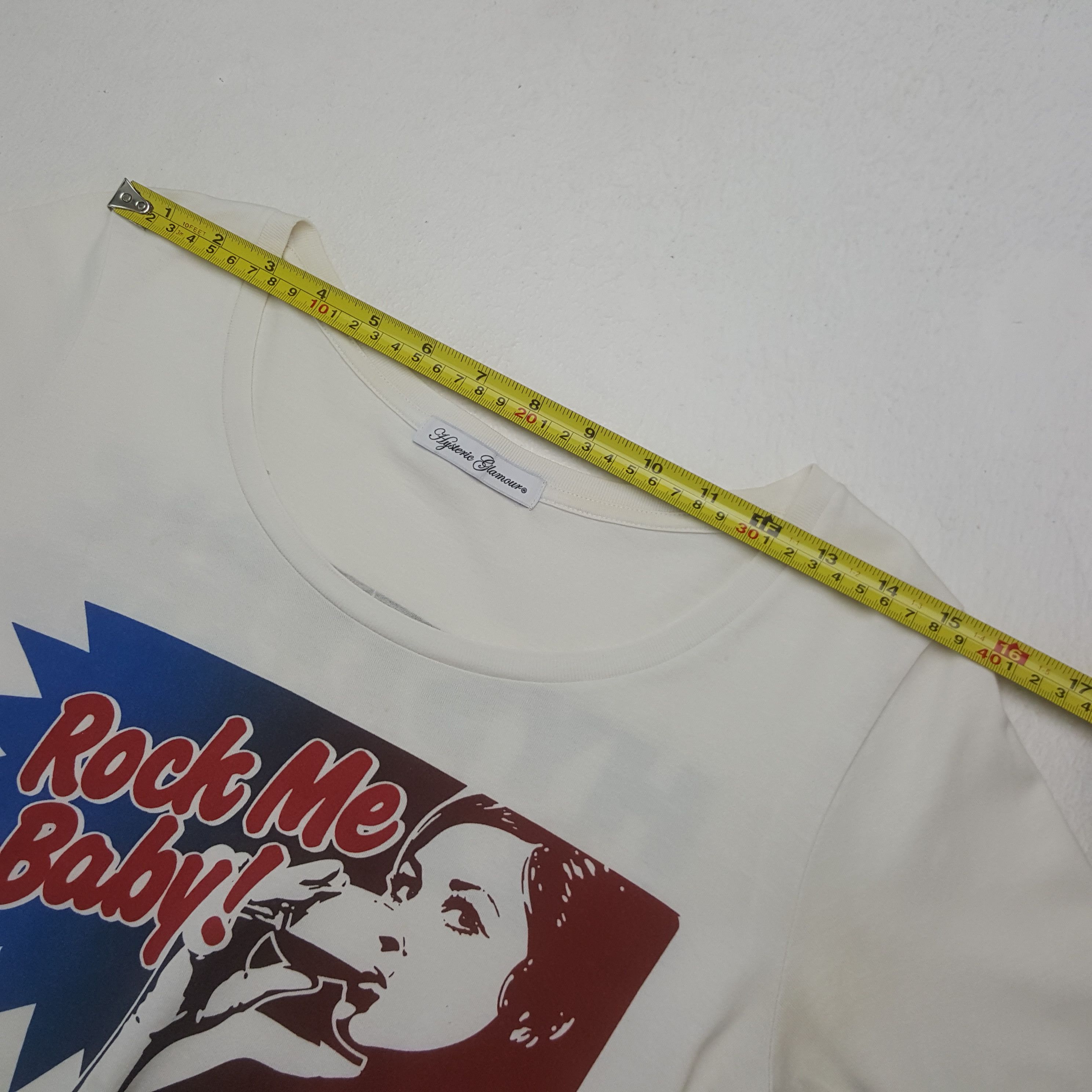 Hysteric Glamour Vintage Hysteric Glamour Rock Me Baby Japan Tshirt RR16 Size US S / EU 44-46 / 1 - 6 Thumbnail