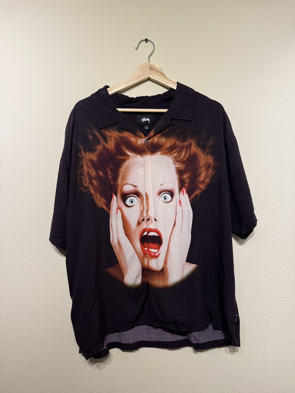 Stussy Stussy Screaming Rayon Shirt Size US L / EU 52-54 / 3 - 1 Thumbnail
