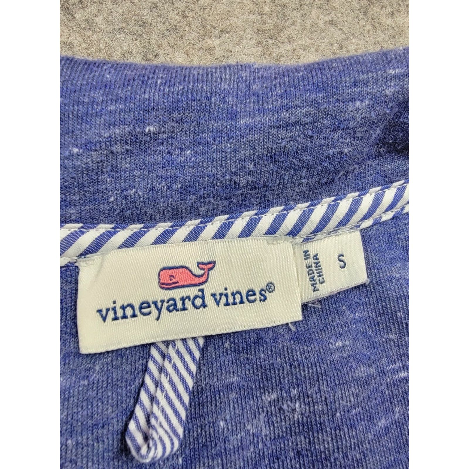 Vineyard Vines Vineyard Vines Shirt Womens Small Blue Pullover Sweatshirt Logo Collared Knit Activewear Casual Travel Navy Whale Vintage No Size S / US 4 / IT 40 - 3 Thumbnail
