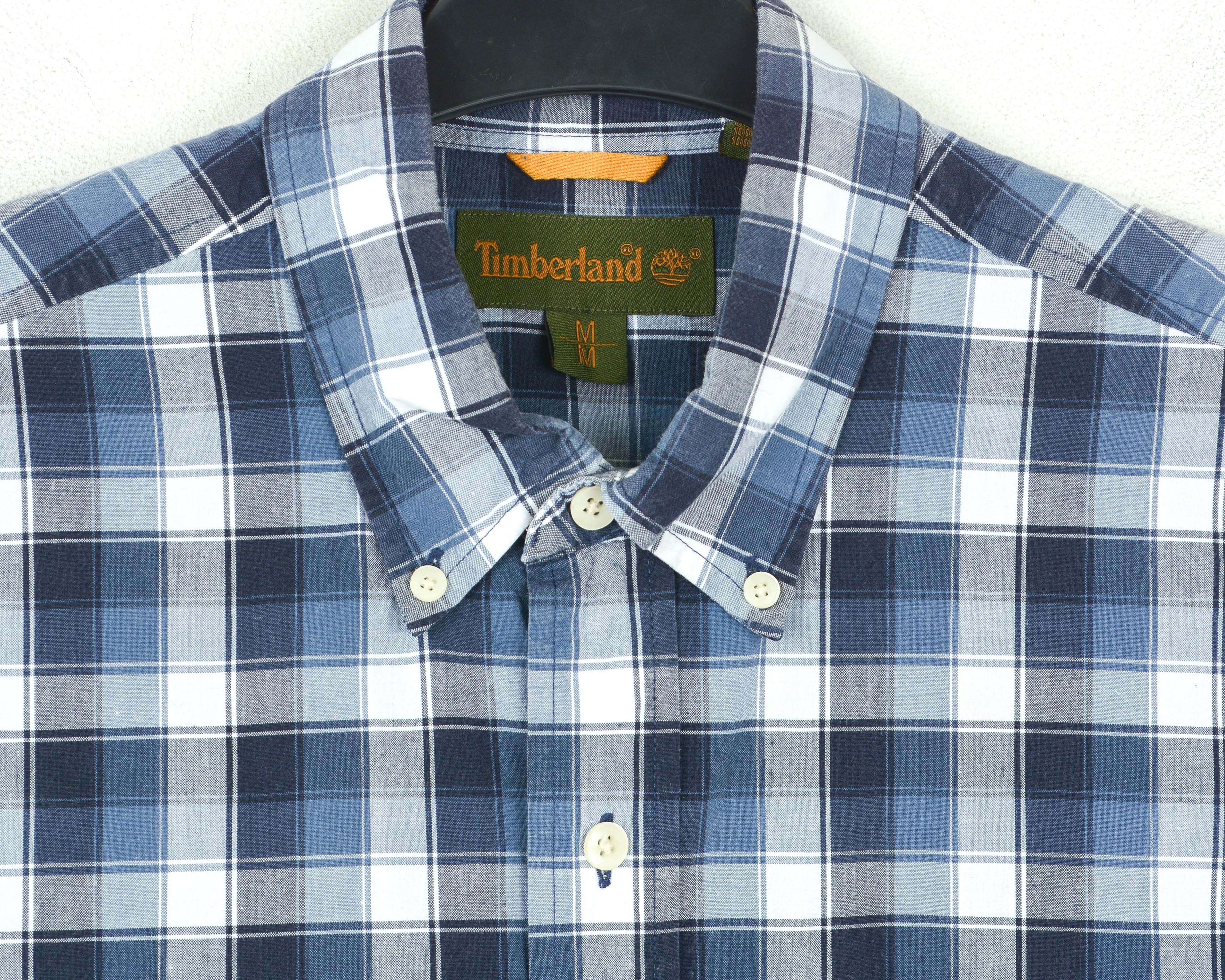 Timberland Casual Shirt Regular Short Sleeved Plaid Check Button Size US M / EU 48-50 / 2 - 5 Thumbnail
