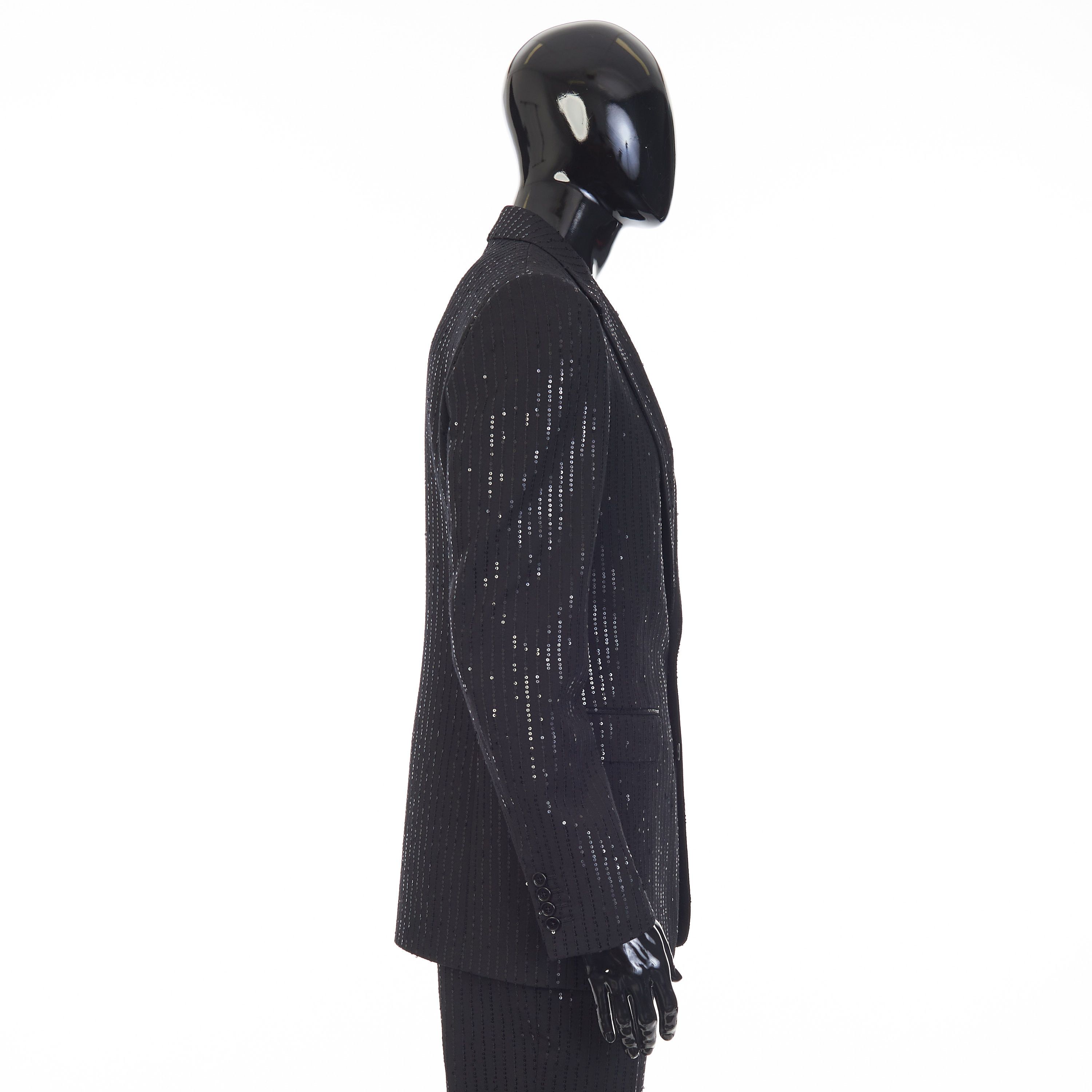 Celine Classic Jacket In Sequin Embroidered Wool Gabardine Size 40R - 7 Thumbnail