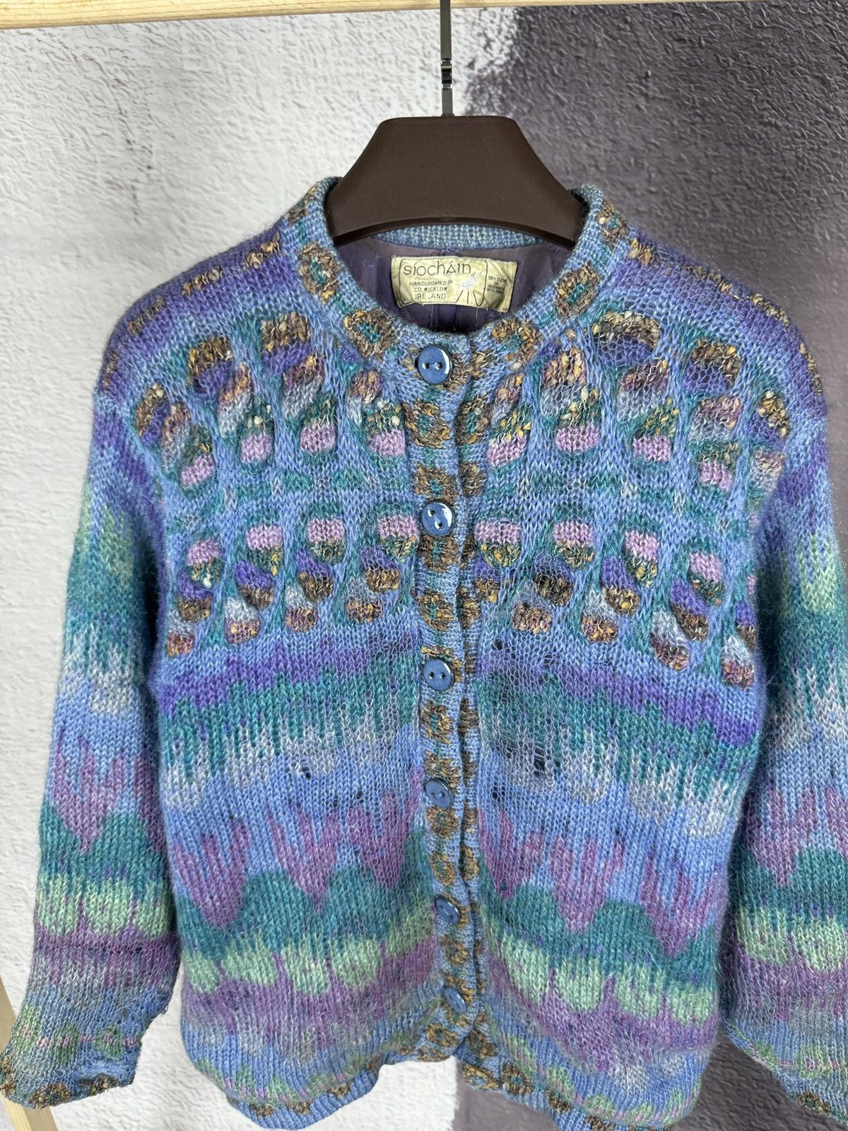 Handmade × Vintage Vintage SioChain Ireland Handloomed Sweater women’s Size M / US 6-8 / IT 42-44 - 8 Thumbnail