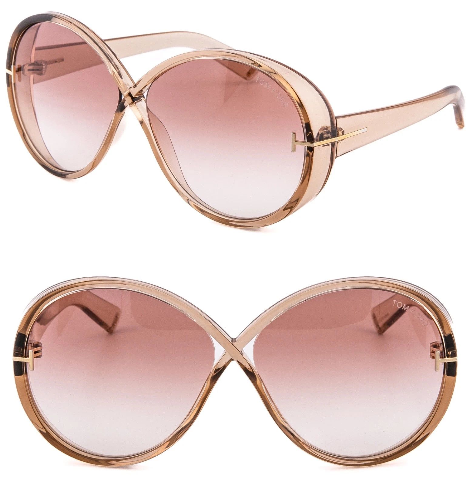 Tom Ford TOM FORD EDIE-02 TF1116 45T Crystal Sunglass 1116 FT1116 Size ONE SIZE - 1 Thumbnail