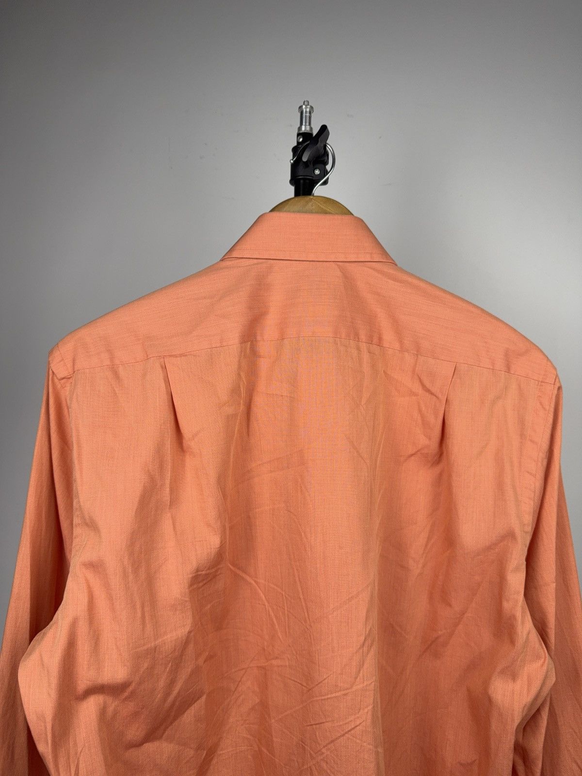 Hugo Boss Luxury Hugo Boss Orange Dress Shirt Slim Fit Italian Fabric Size US L / EU 52-54 / 3 - 9 Thumbnail