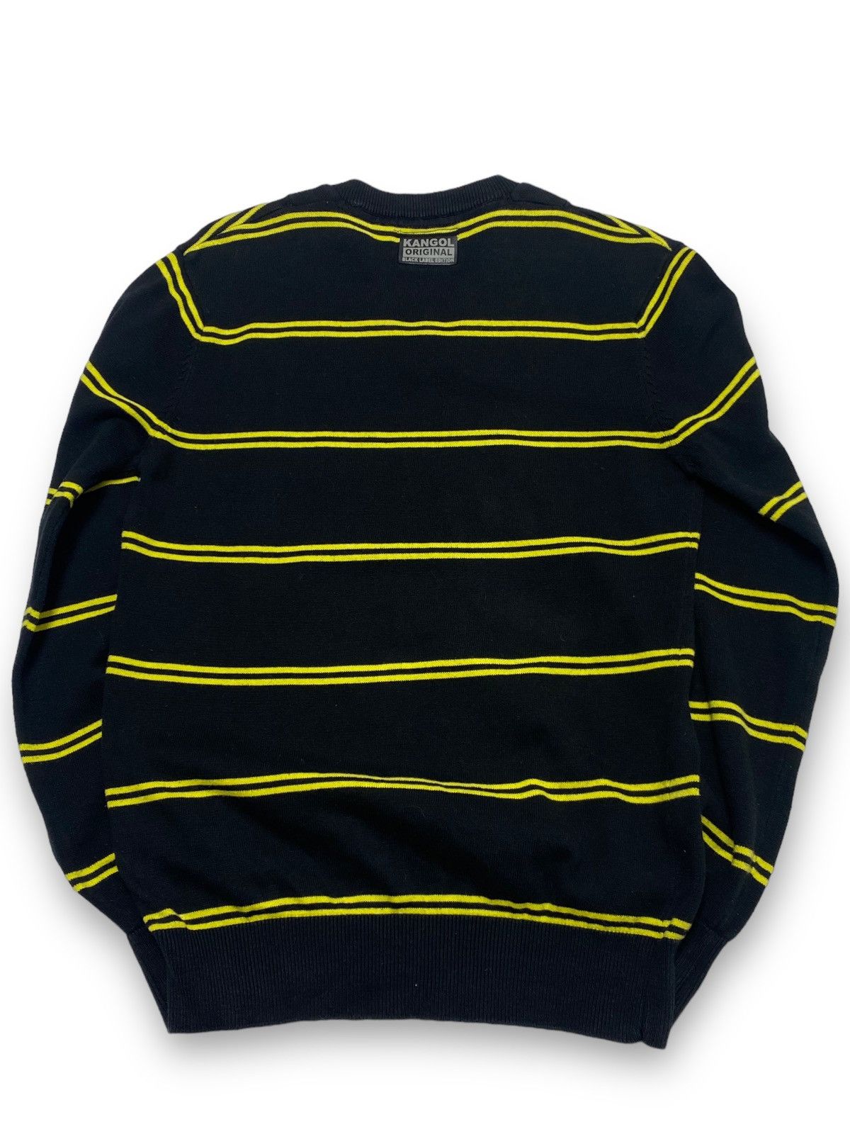 Kangol Vintage KANGOL Black Yellow Striped Sweatshirt Size US S / EU 44-46 / 1 - 6 Thumbnail