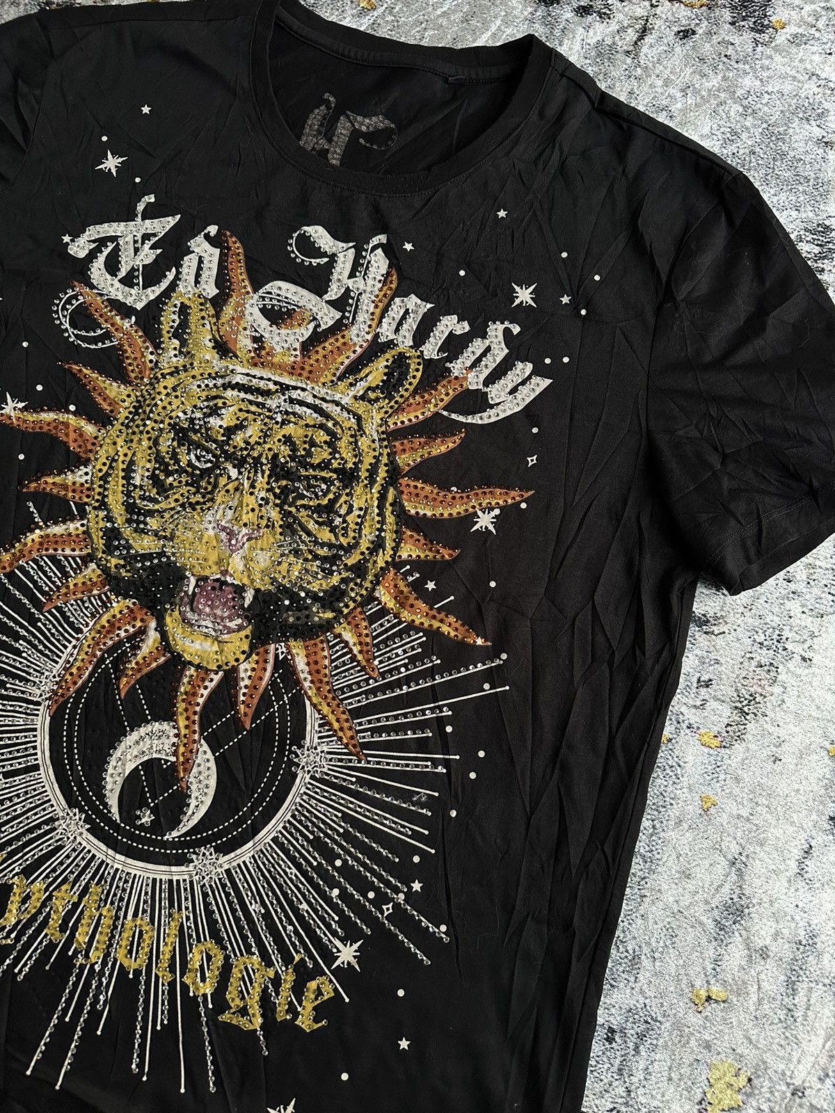 Japanese Brand ED HARDY MYTHOLOGIE CRAZY GLITTER LGB STYLE Size US L / EU 52-54 / 3 - 6 Thumbnail