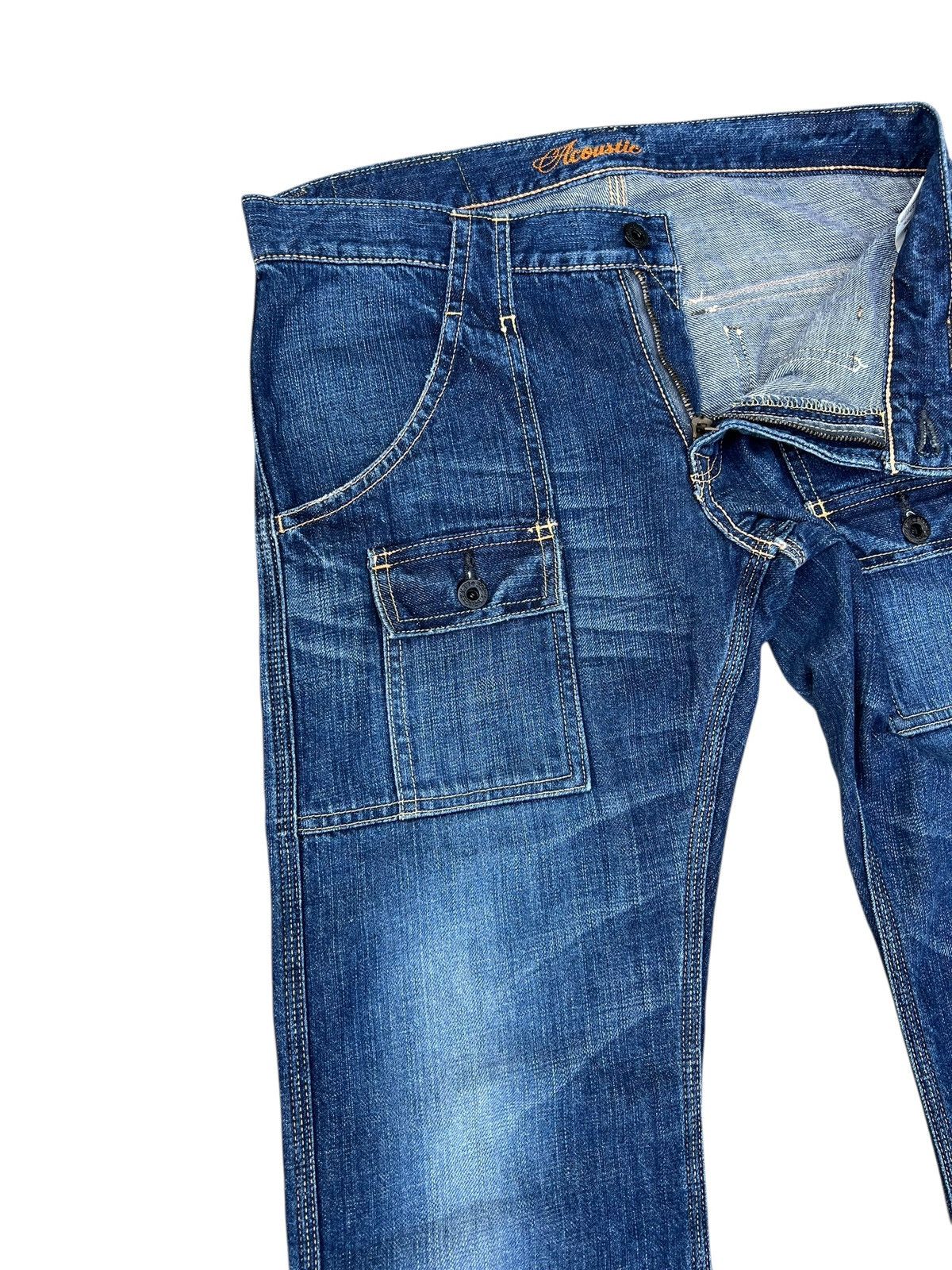 Shellac Acoustic Japan Bush Denim Jeans Size US 31 - 8 Thumbnail