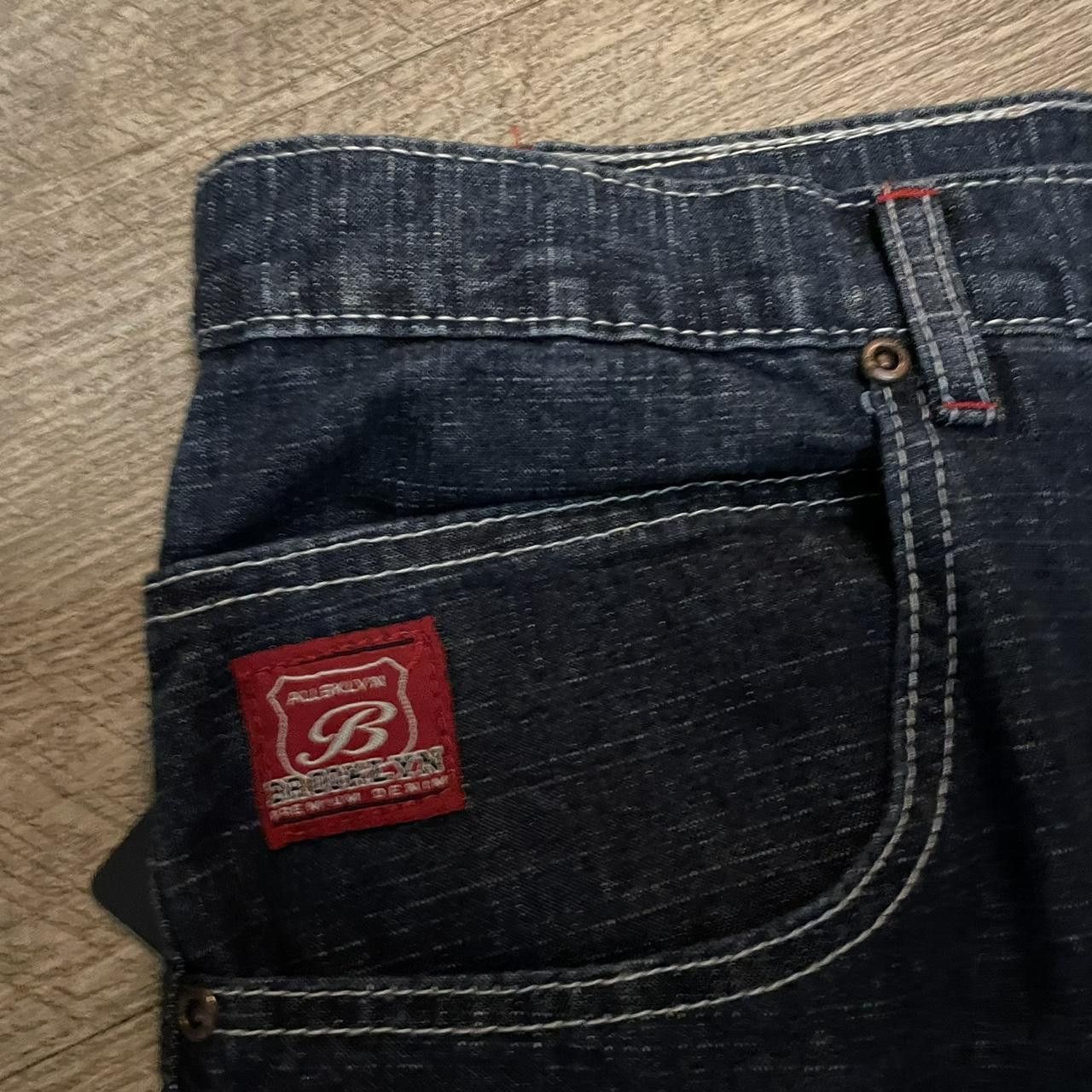 Brooklyn Denim Co. × Vintage Vintage Y2K BNWT Brooklyn Jeans CO Carpenter Baggy Wide Jean Size US 44 / EU 60 - 4 Thumbnail
