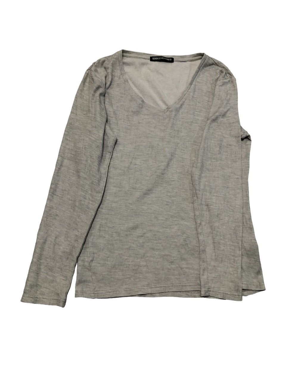 5351 POUR LES HOMMES × Designer 5351 Pour Les Hommes Vintage Long Sleeve Tee Shirt Size M / US 6-8 / IT 42-44 - 4 Thumbnail
